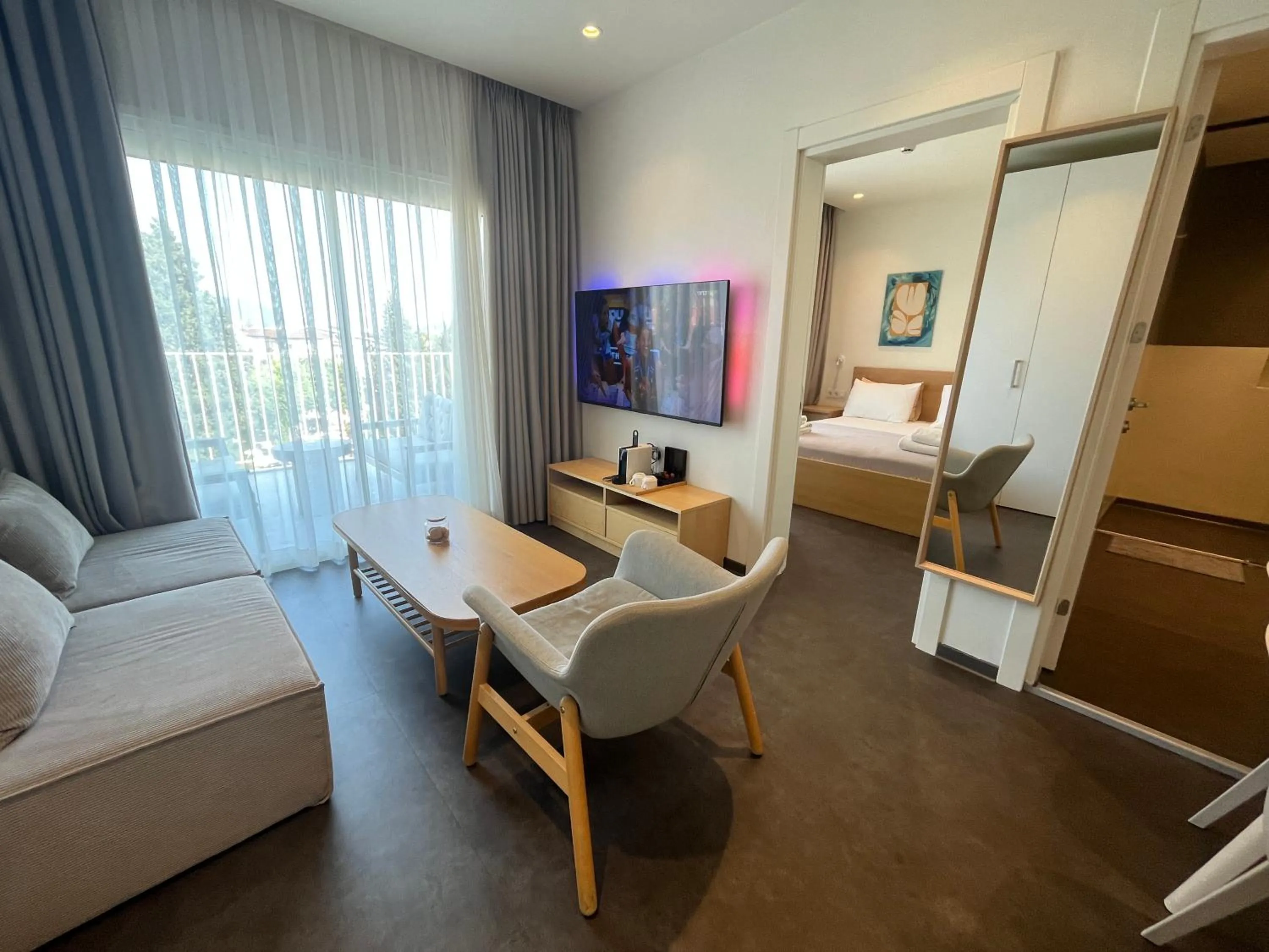 Living room, Bed in House Of Marmaris