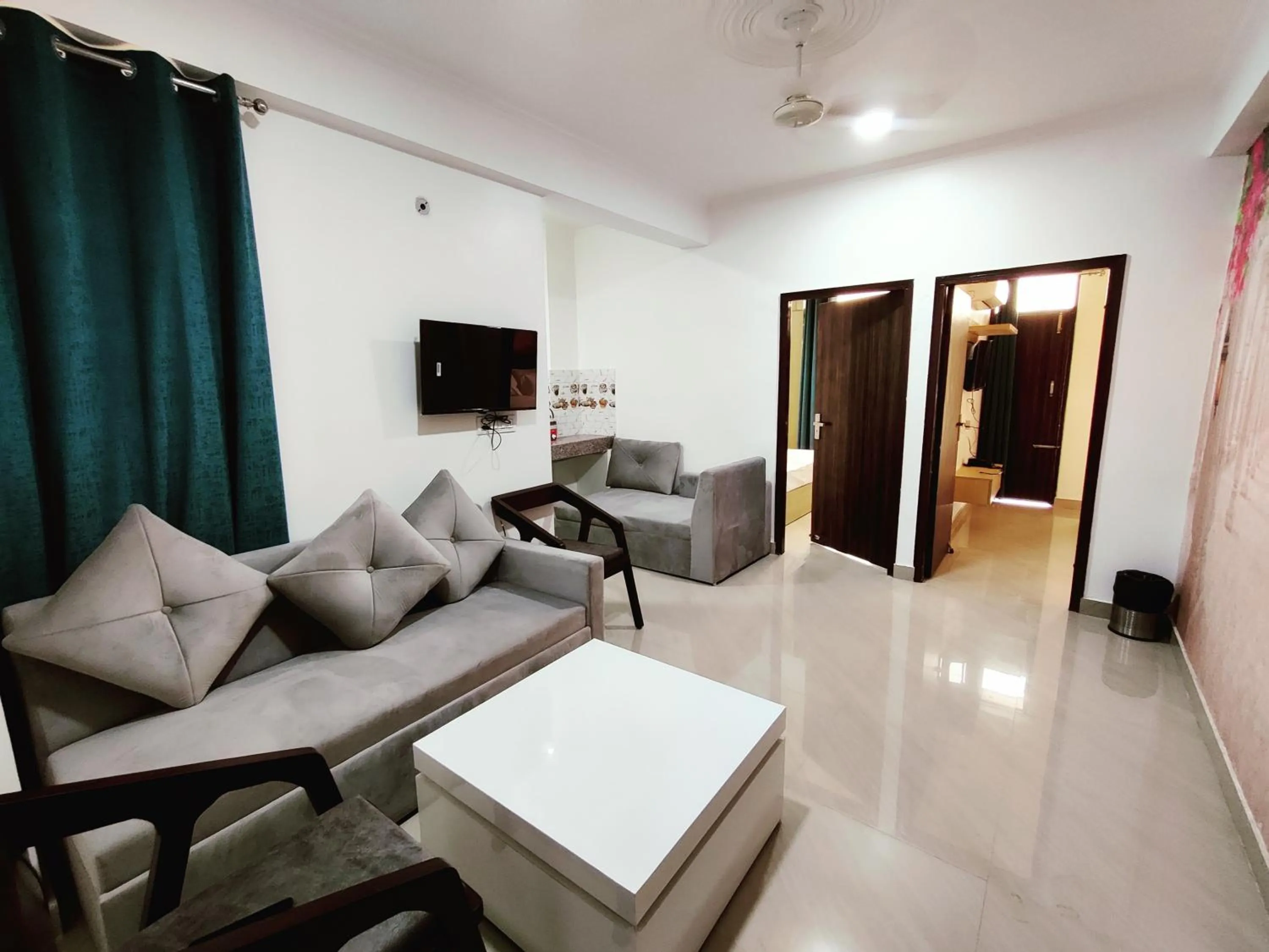 Living room in The Grand ND Resort- Kanha Tulsi Heights Behind Prem Mandir