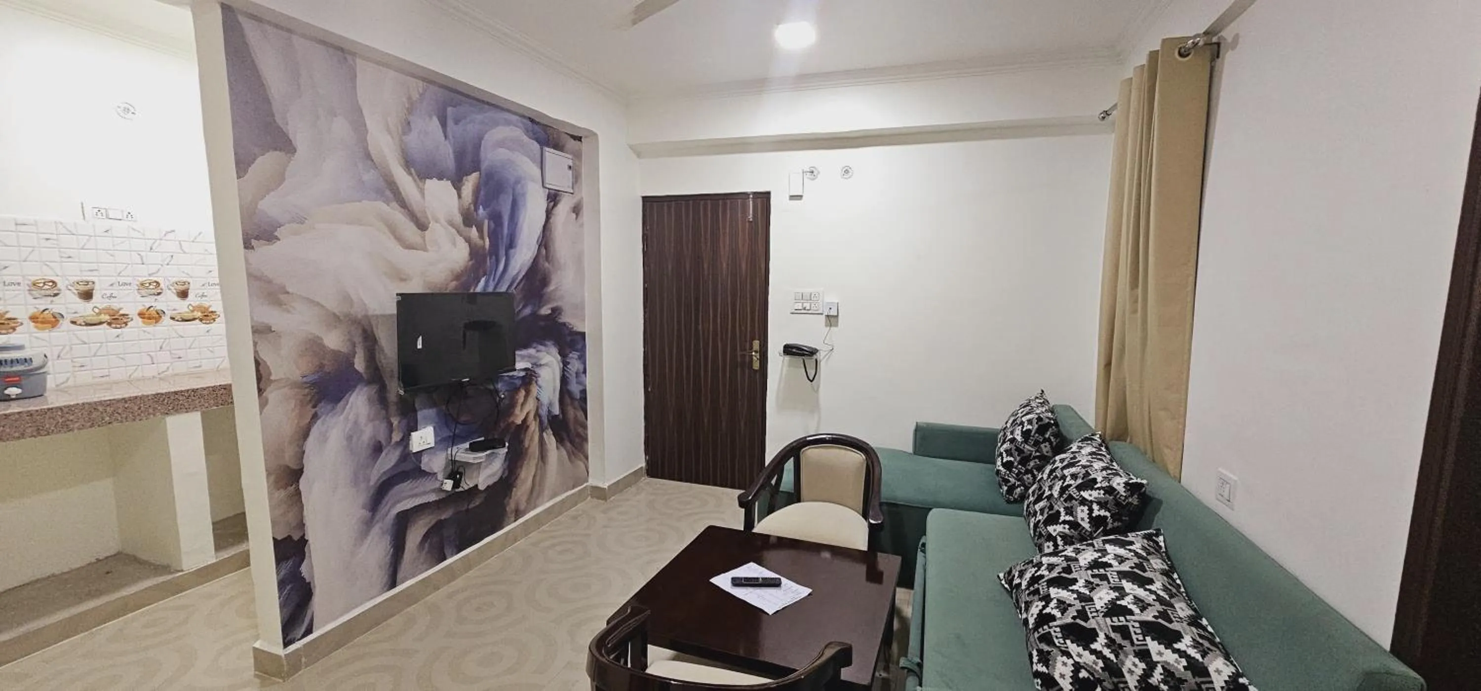 Living room in The Grand ND Resort- Kanha Tulsi Heights Behind Prem Mandir