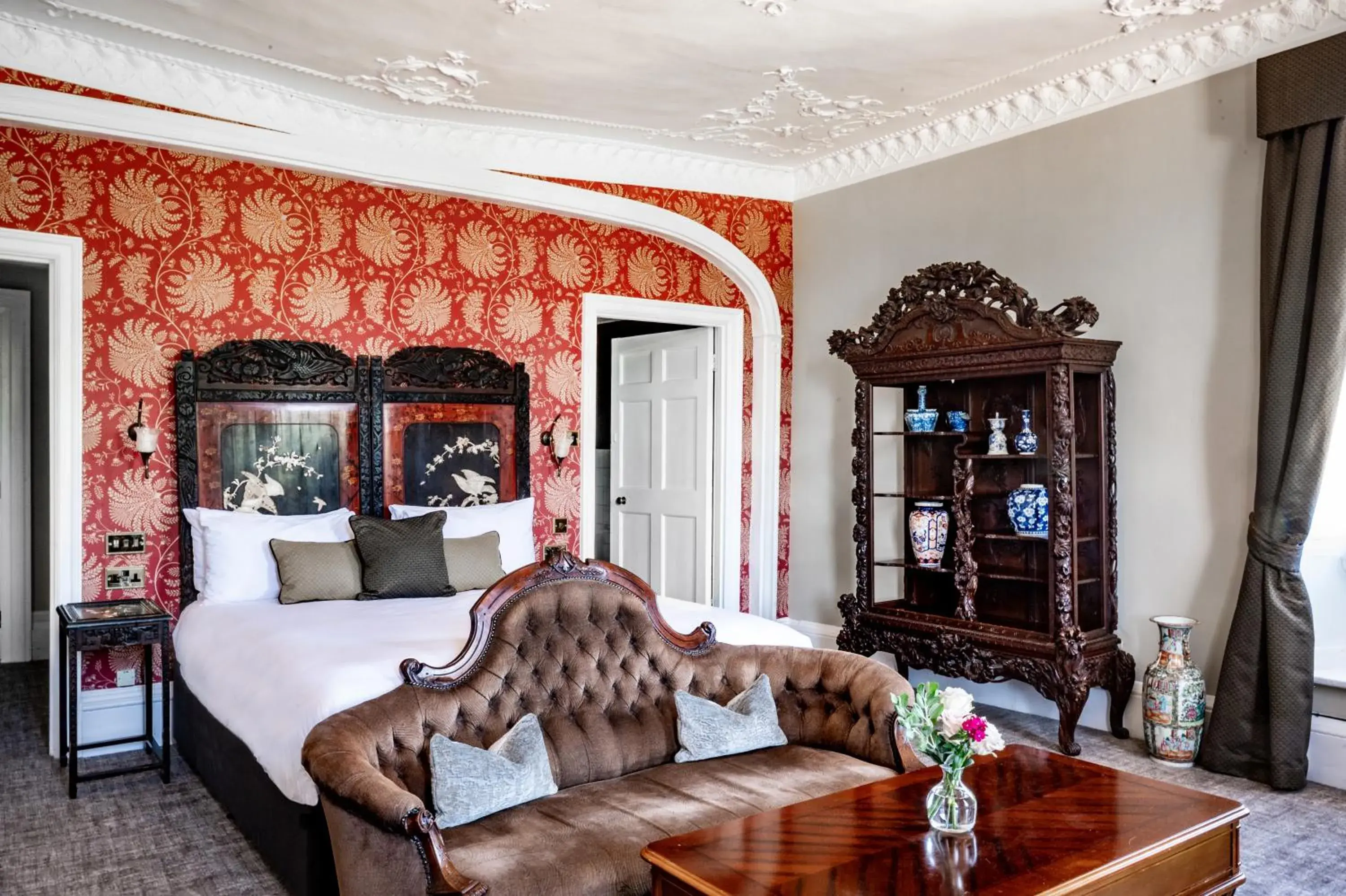 Bedroom, Bed in Chilston Park Hotel Bedroom, Bed in Chilston Park Hotel