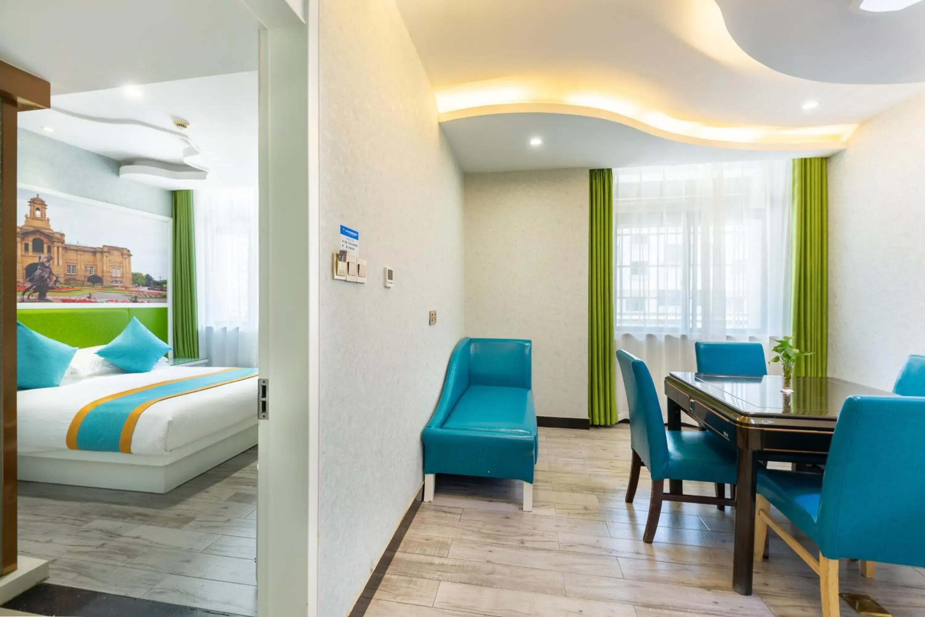 Bed in Yiwu Defeng Hotel Bed in Yiwu Defeng Hotel