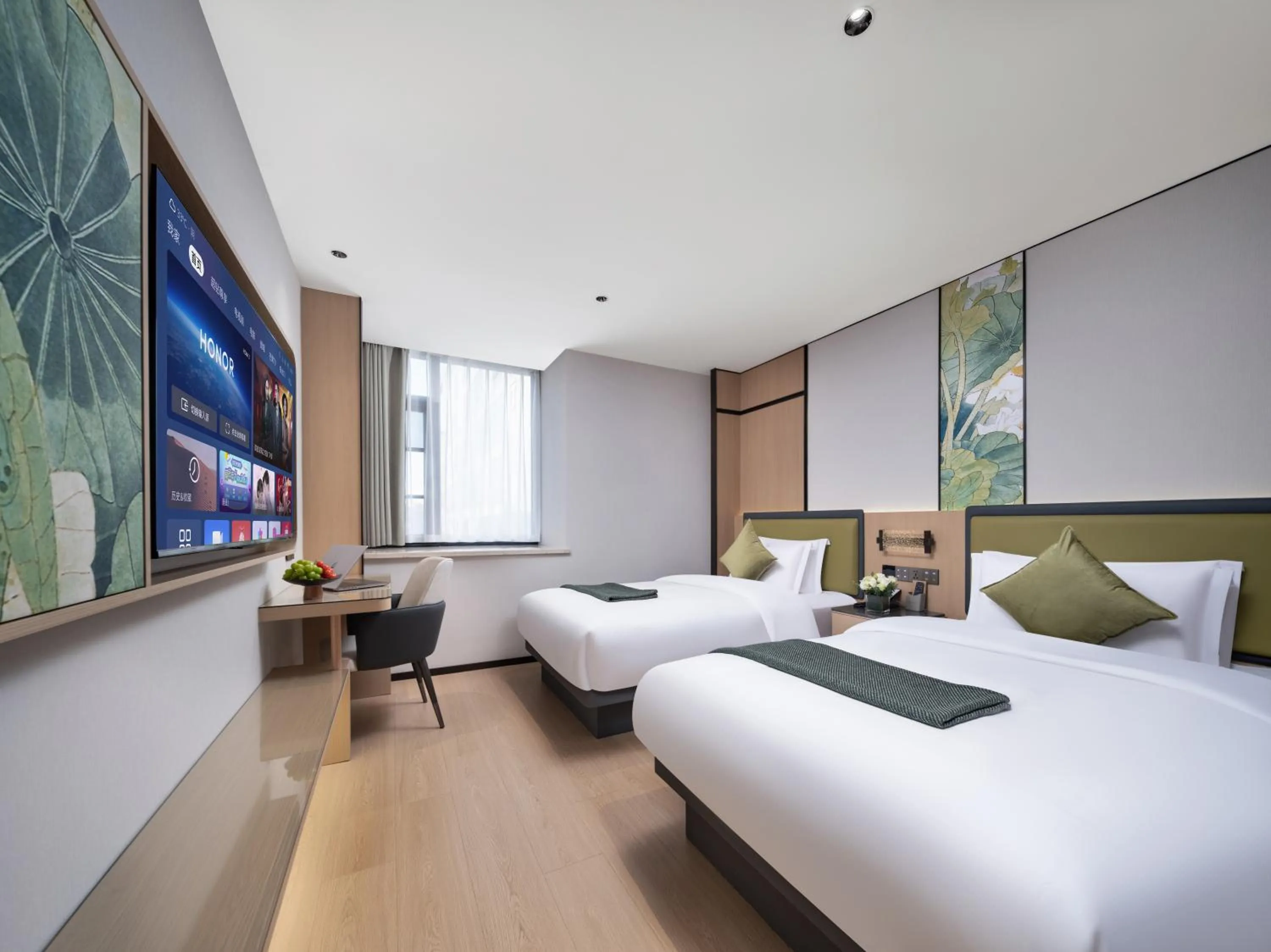 Bed in Yiwu Defeng Hotel