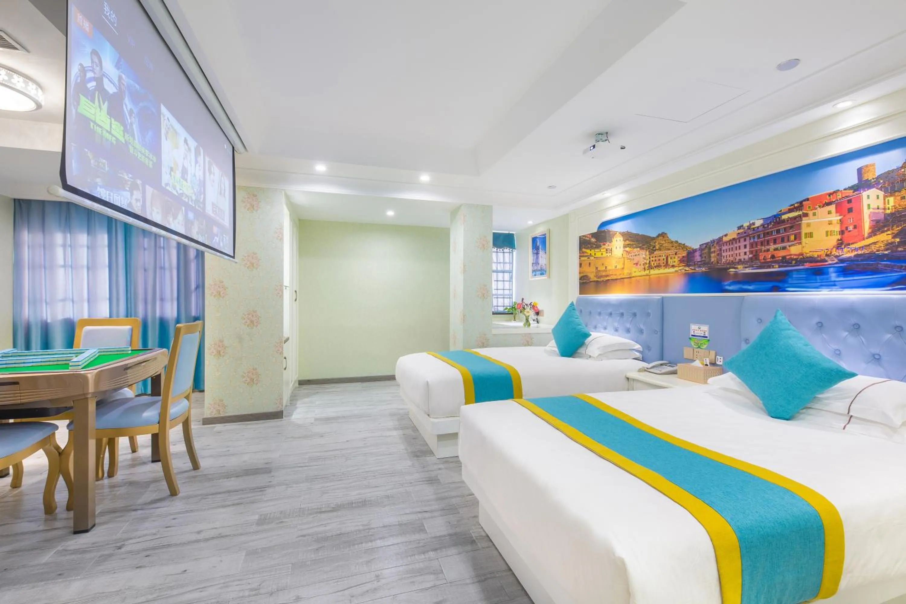 Bed in Yiwu Defeng Hotel