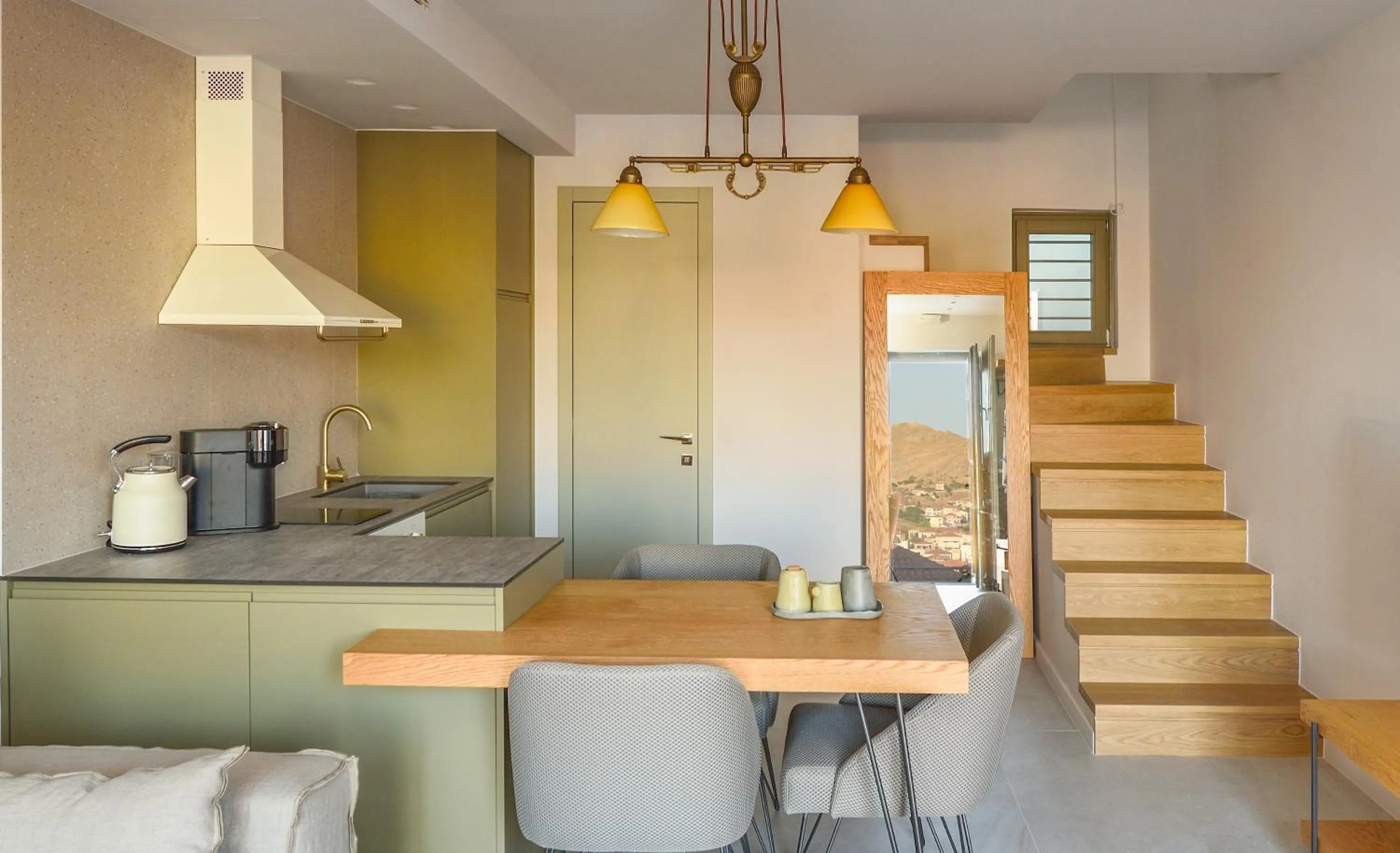 Kitchen or kitchenette in Kale Alti residences