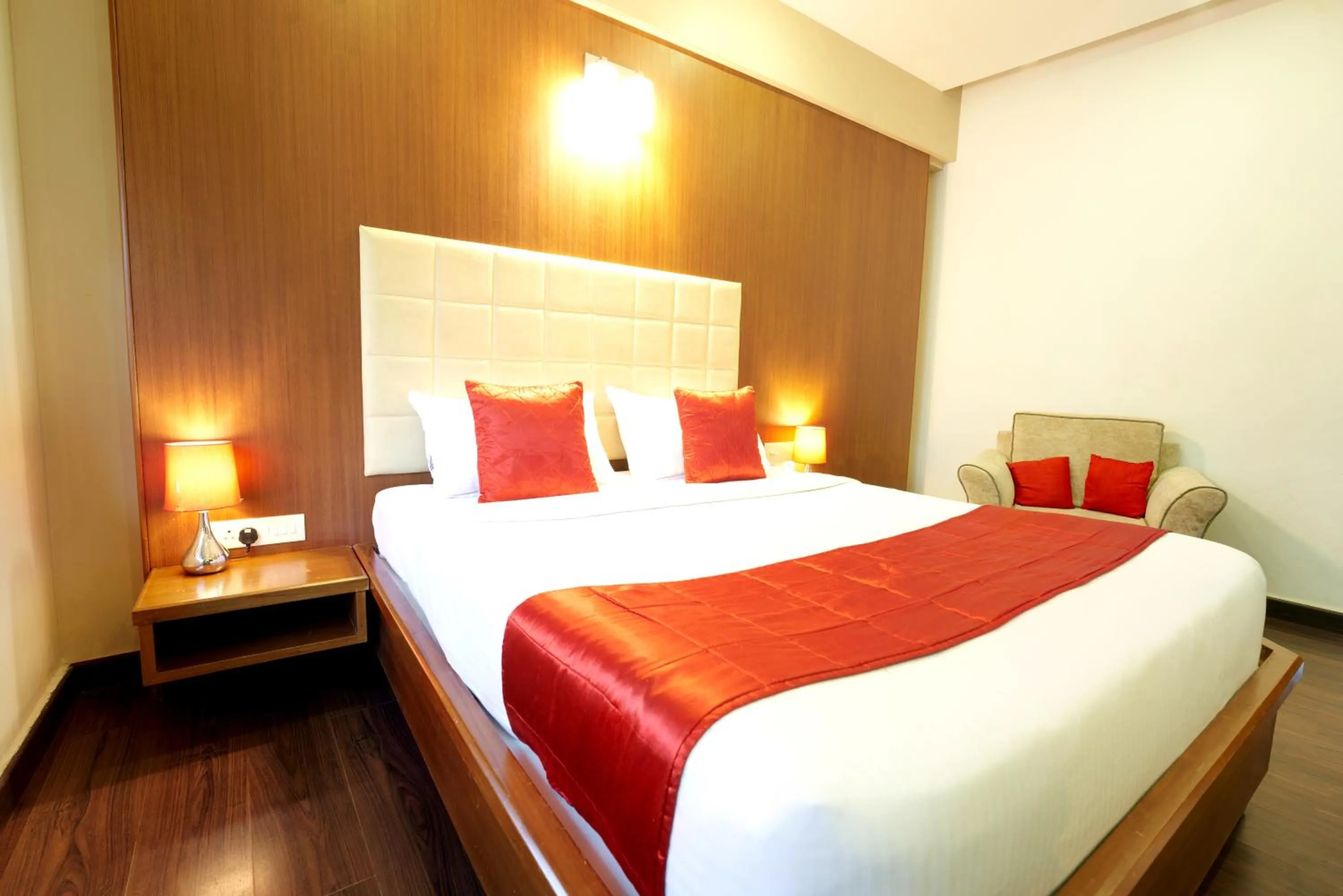 Bed in Hotel Prestige, Mangalore