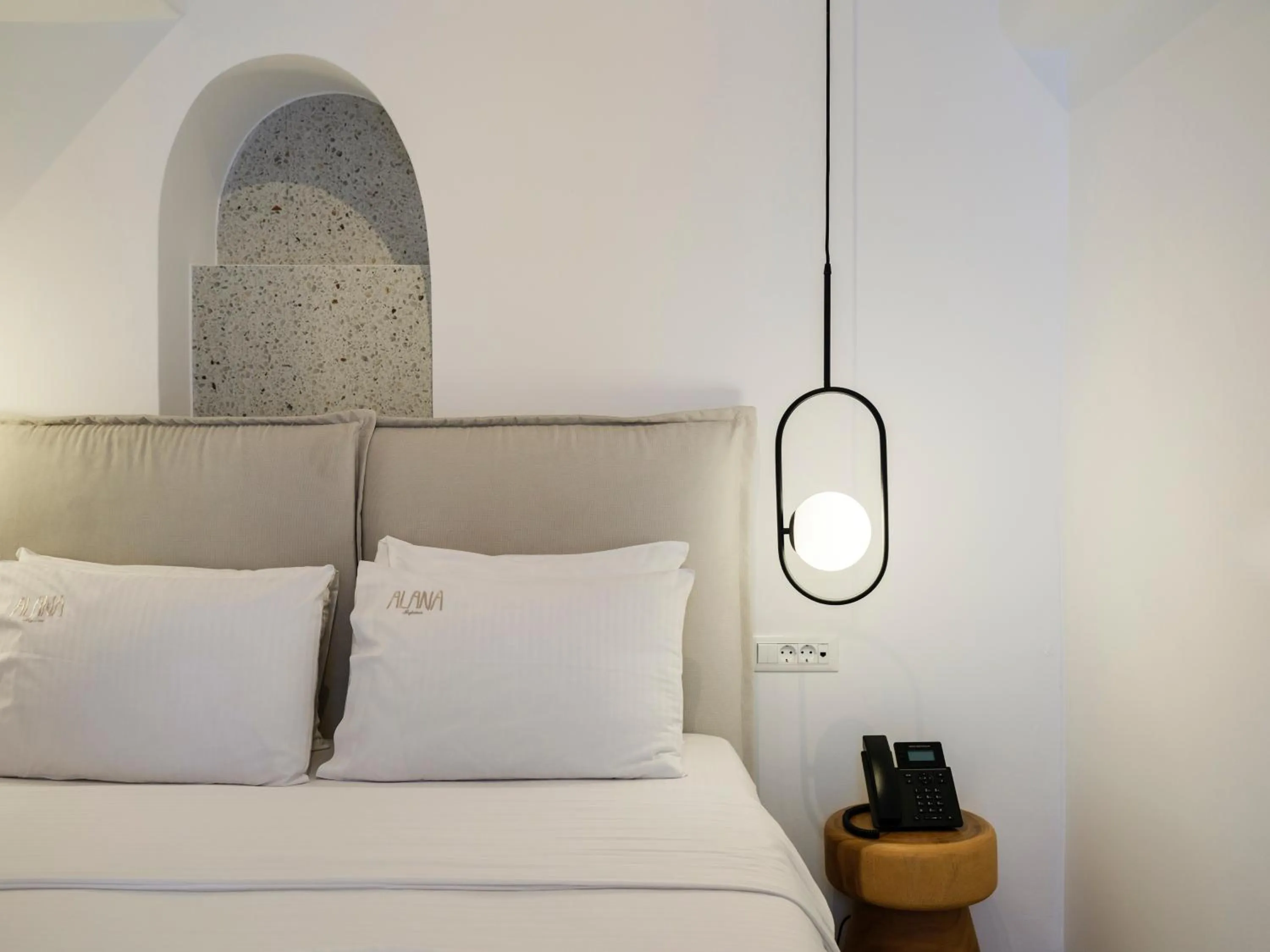 Bedroom, Bed in Alana Mykonos