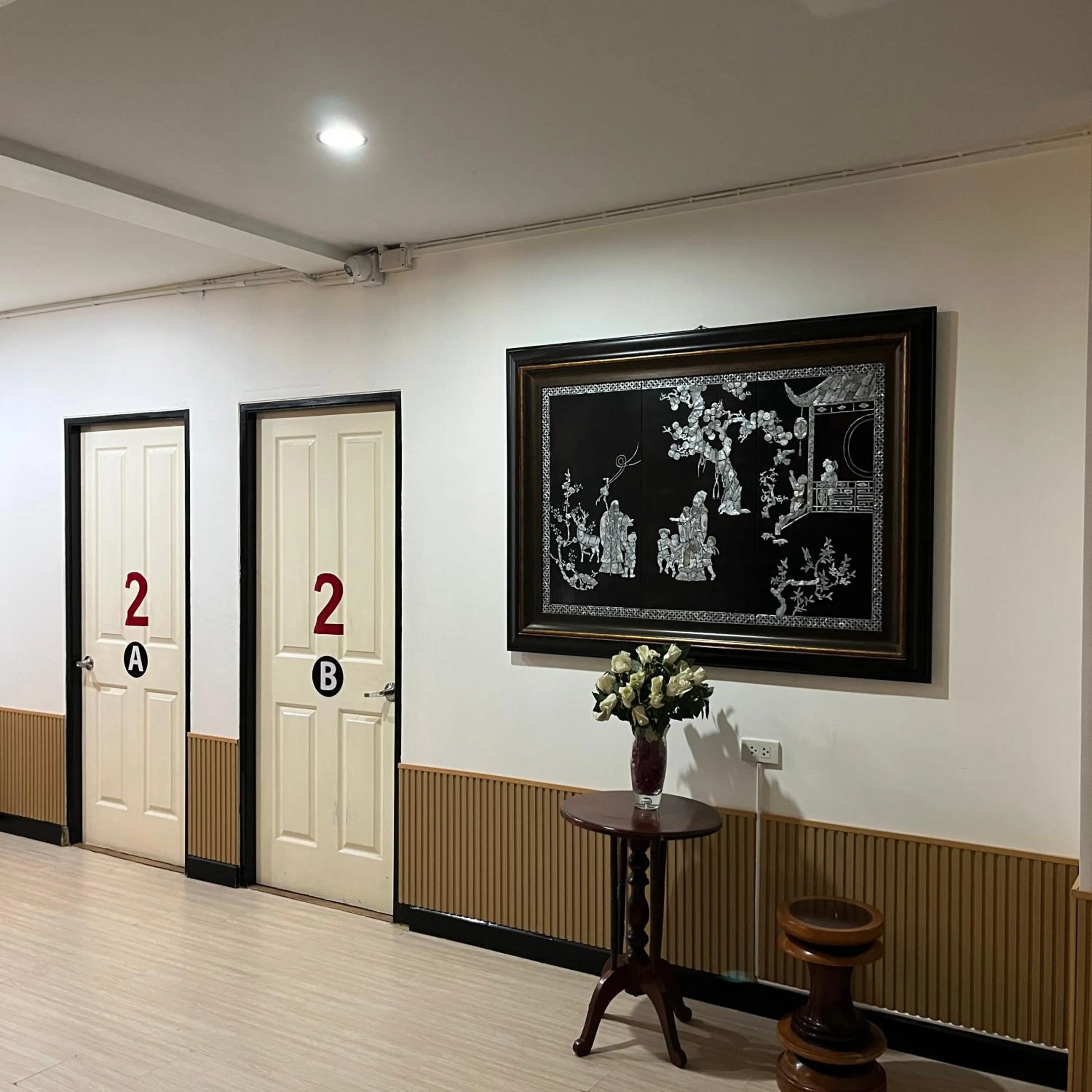 Inner courtyard view in DonMueang station hotel