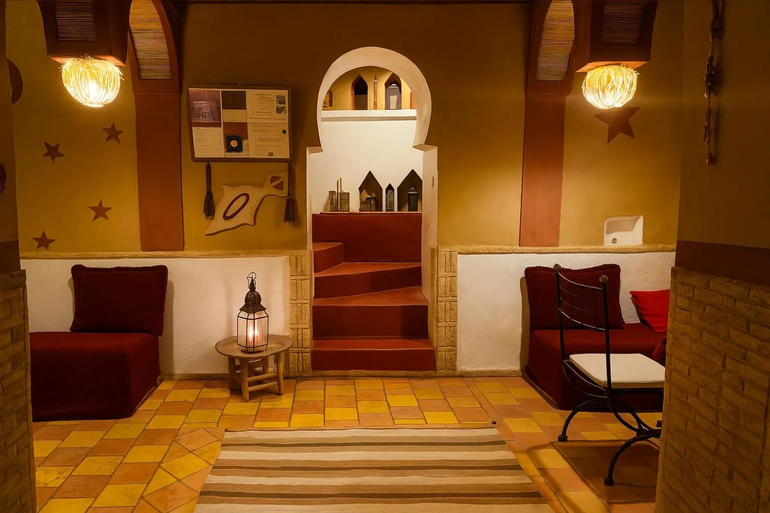 Seating area in Auberge La Fibule Du Dades