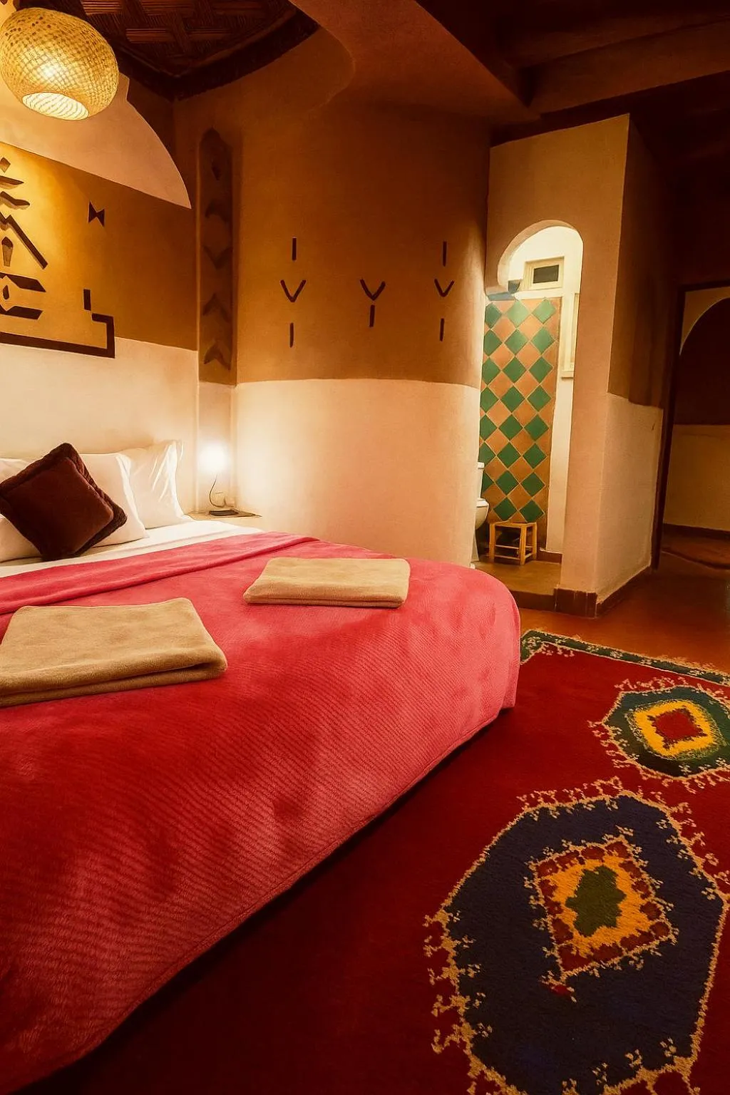Photo of the whole room, Bed in Auberge La Fibule Du Dades