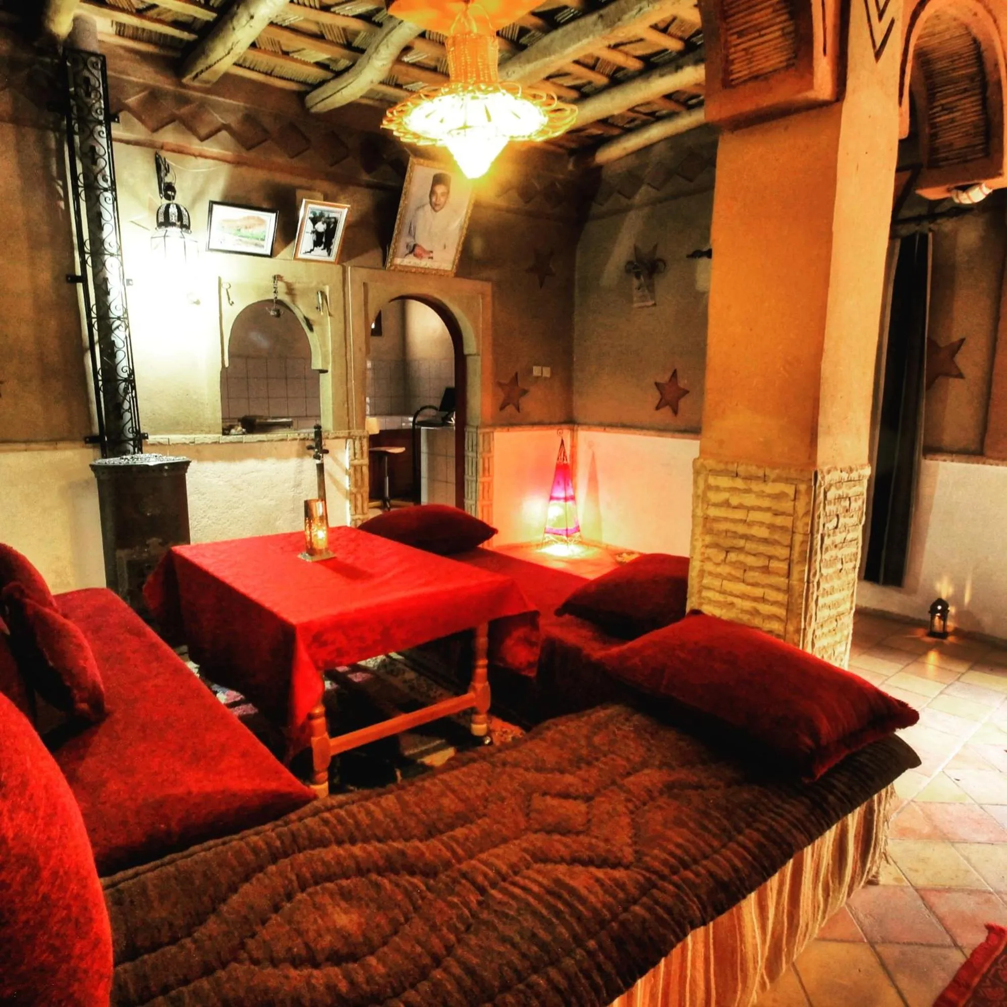 Seating area in Auberge La Fibule Du Dades