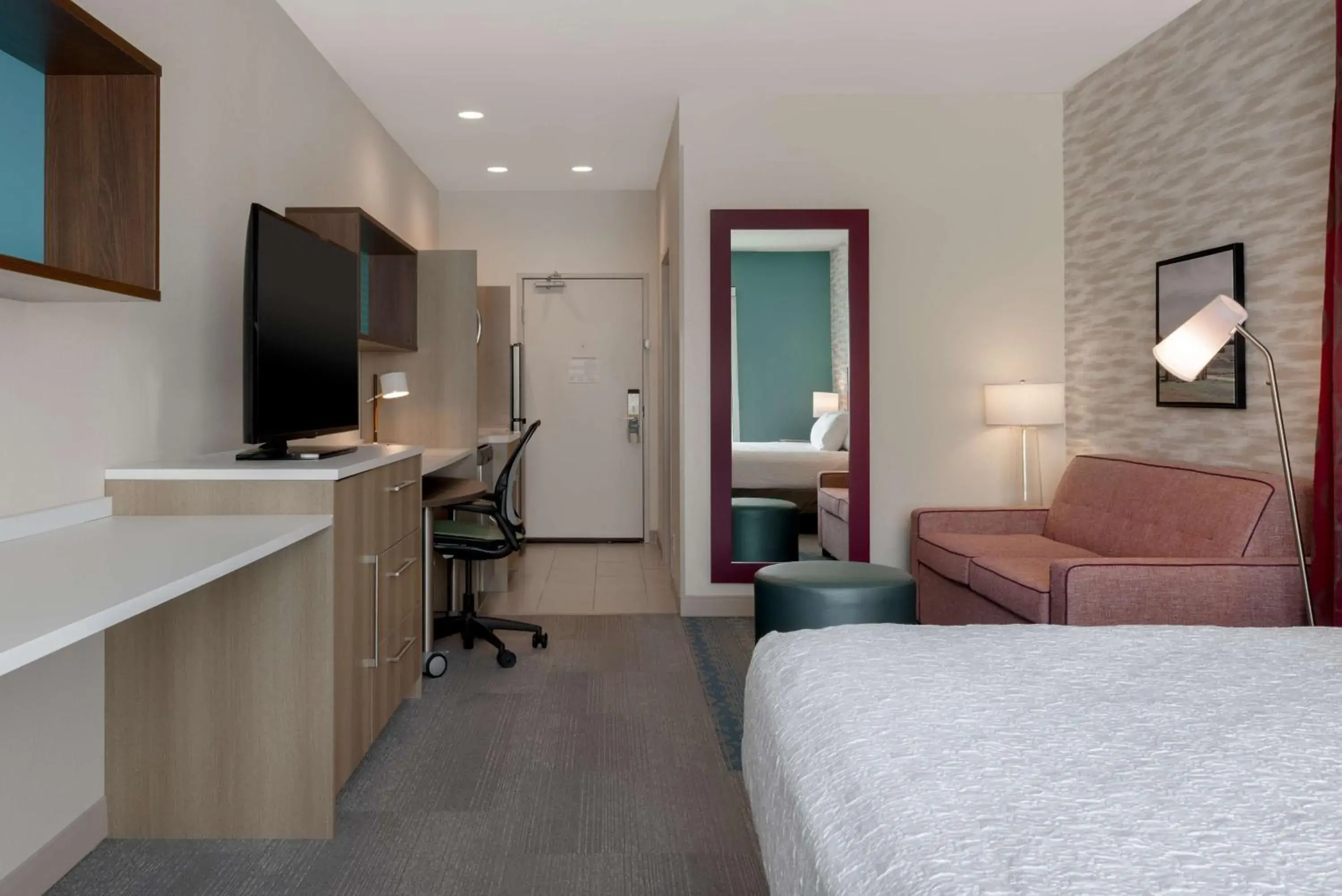Living room, Bed in Home2 Suites By Hilton Brownwood Living room, Bed in Home2 Suites By Hilton Brownwood