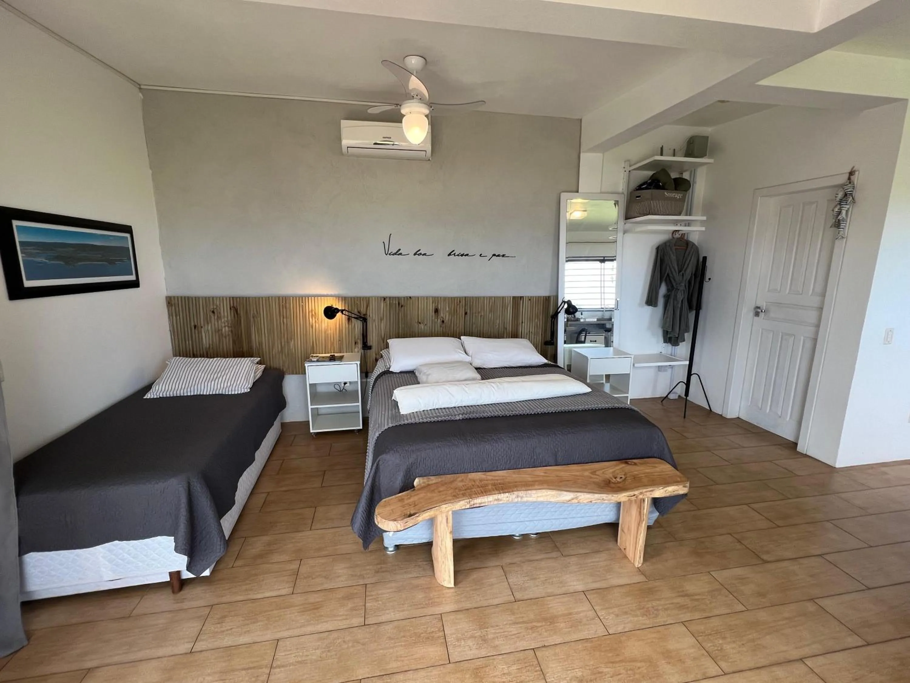 Bed in Chalés e Bangalôs Ibiraquera