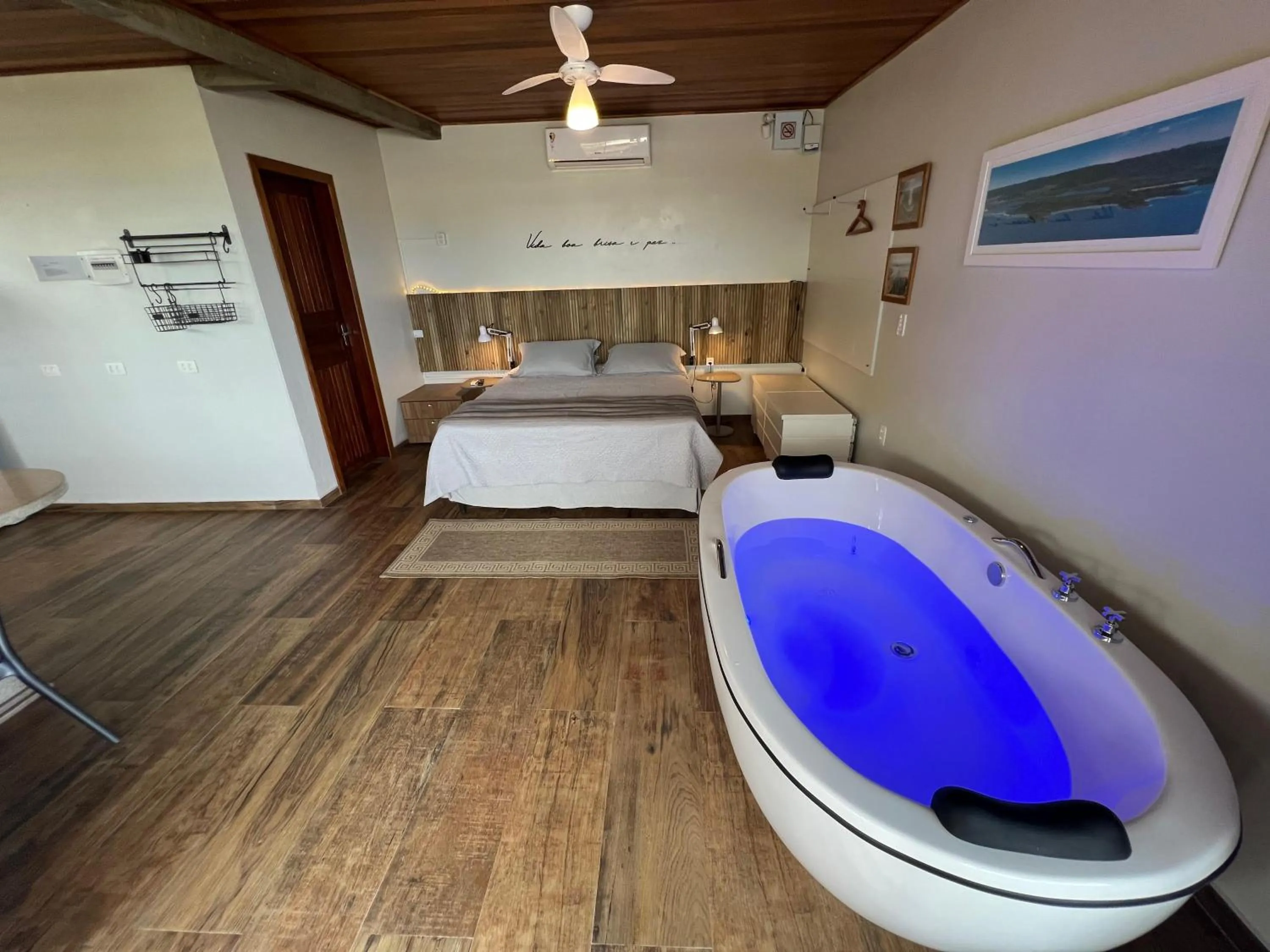 Bed in Chalés e Bangalôs Ibiraquera