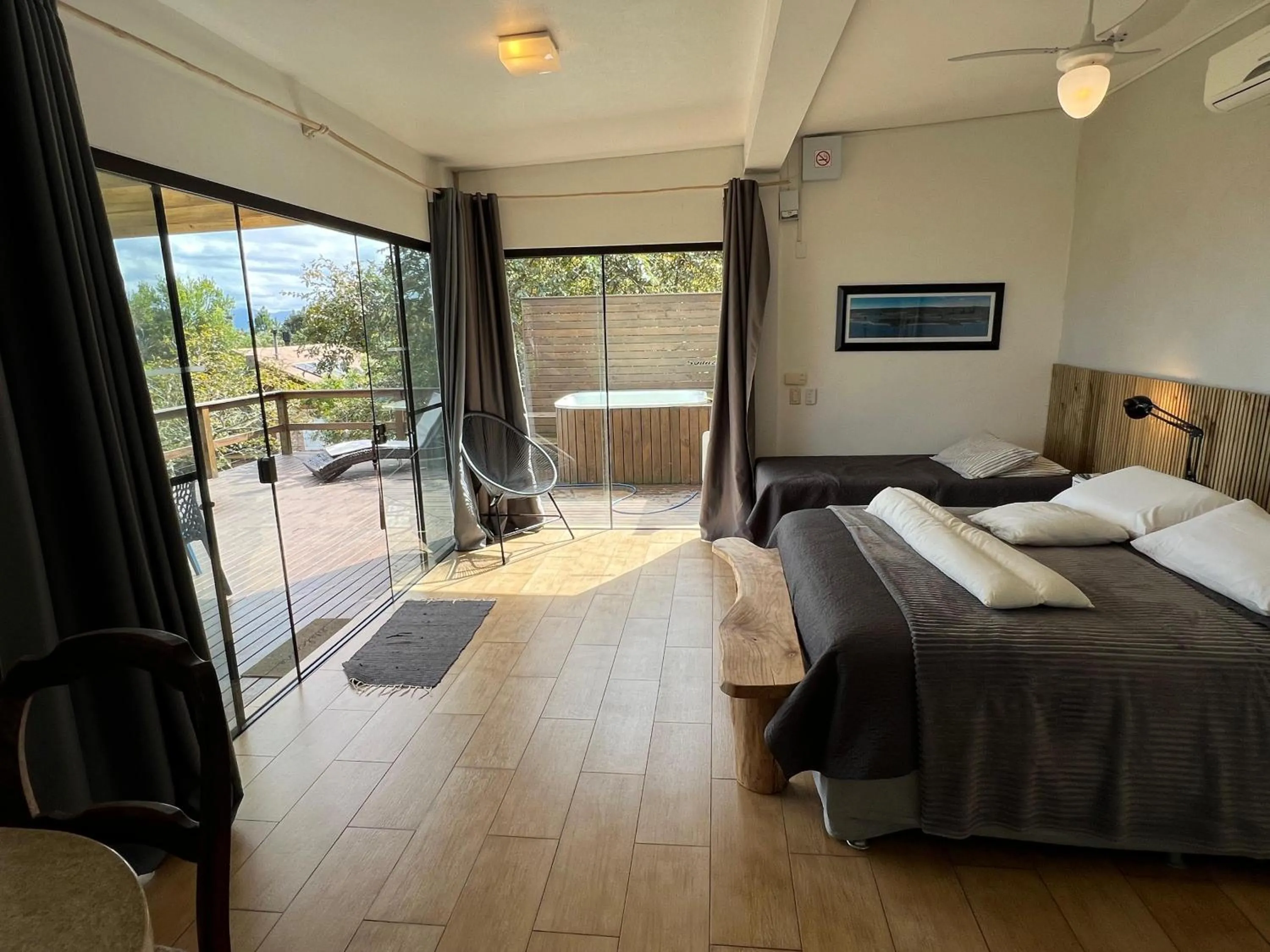 Bed in Chalés e Bangalôs Ibiraquera