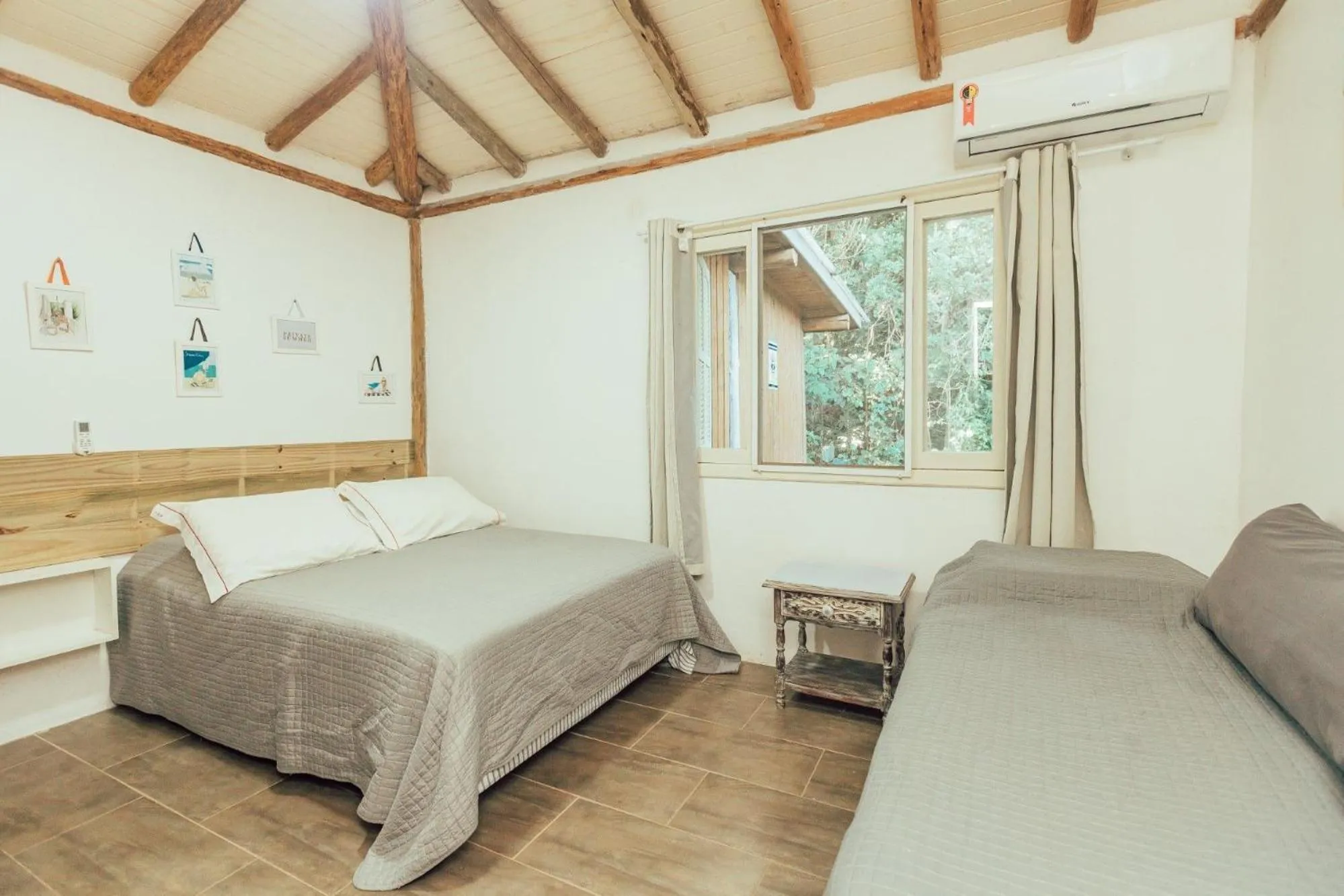 Bed in Chalés e Bangalôs Ibiraquera