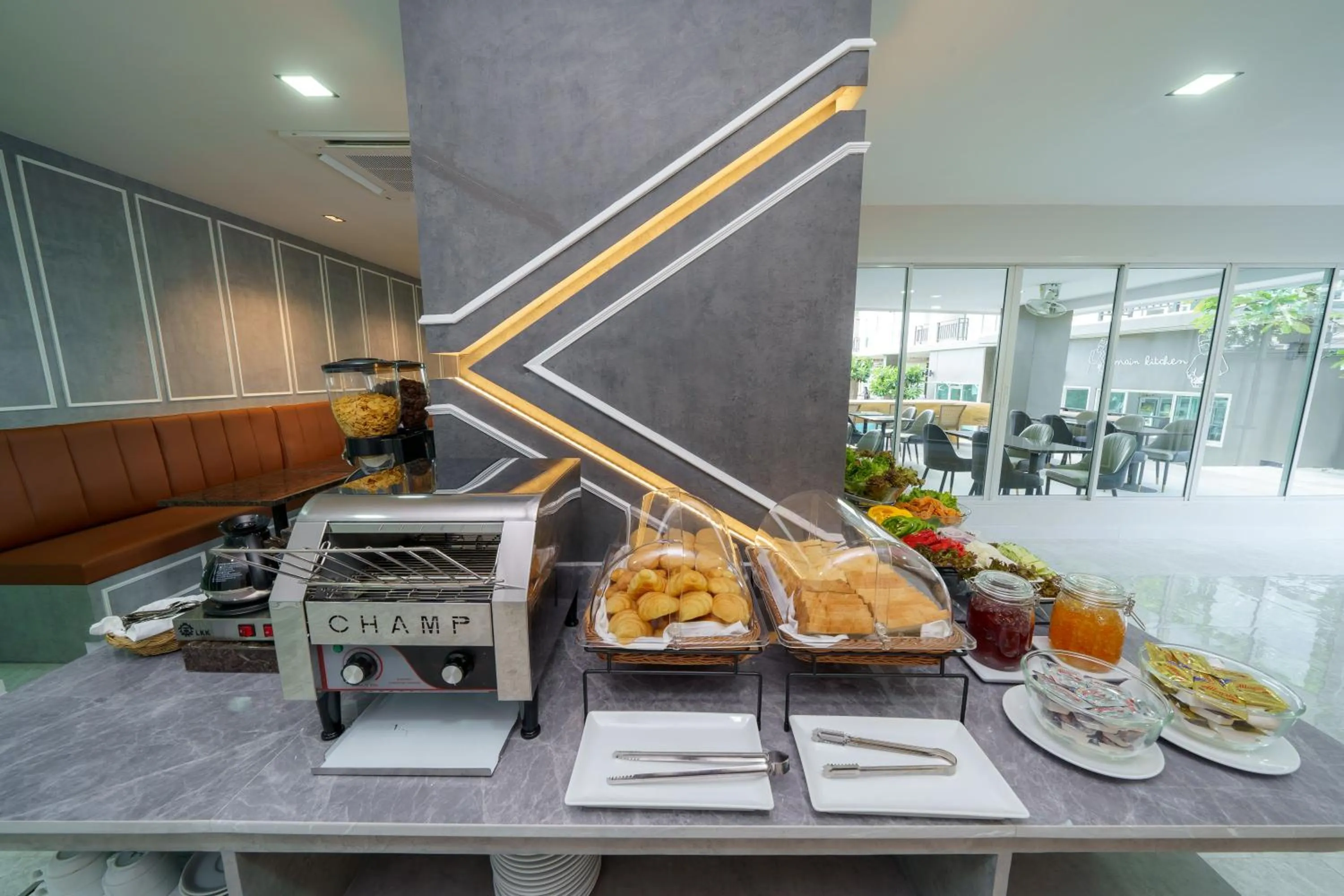 Buffet breakfast in LHC HOTEL AND RESORT