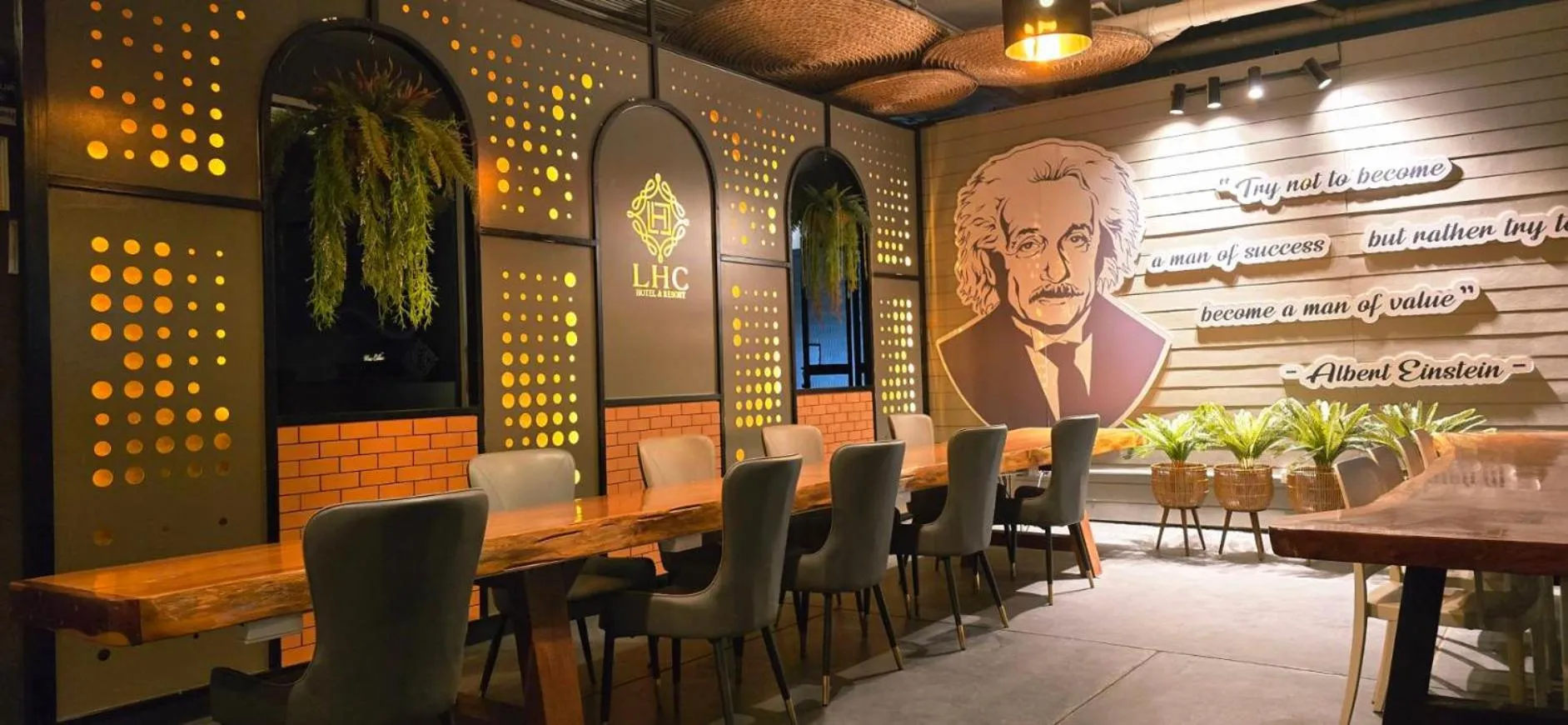 Seating area in LHC HOTEL AND RESORT