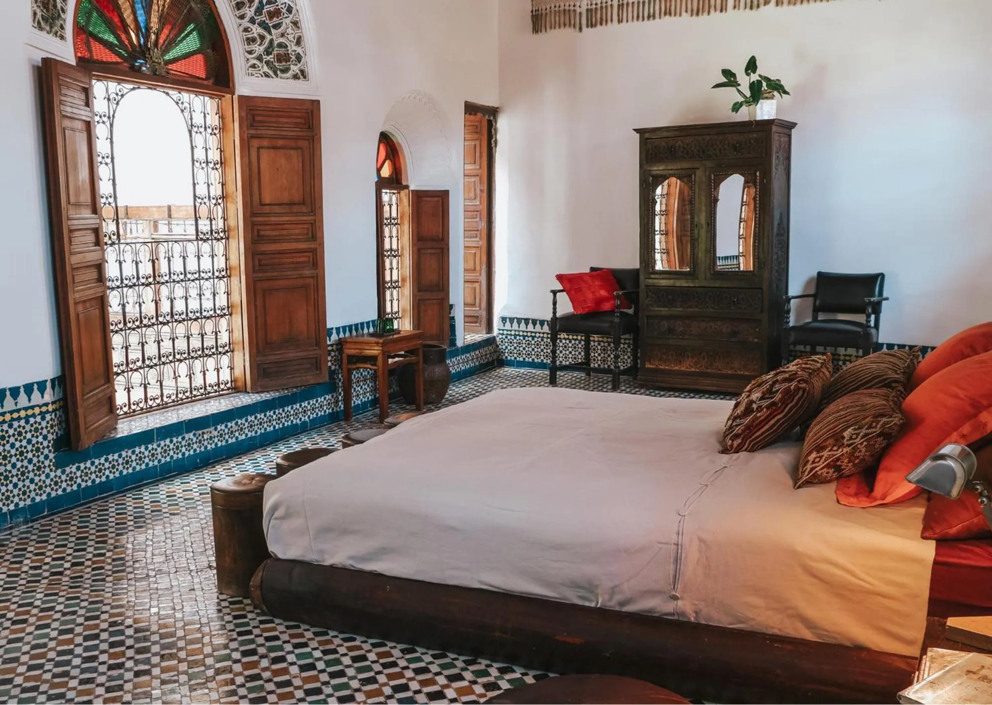 Photo of the whole room, Bed in Riad 9 Fez