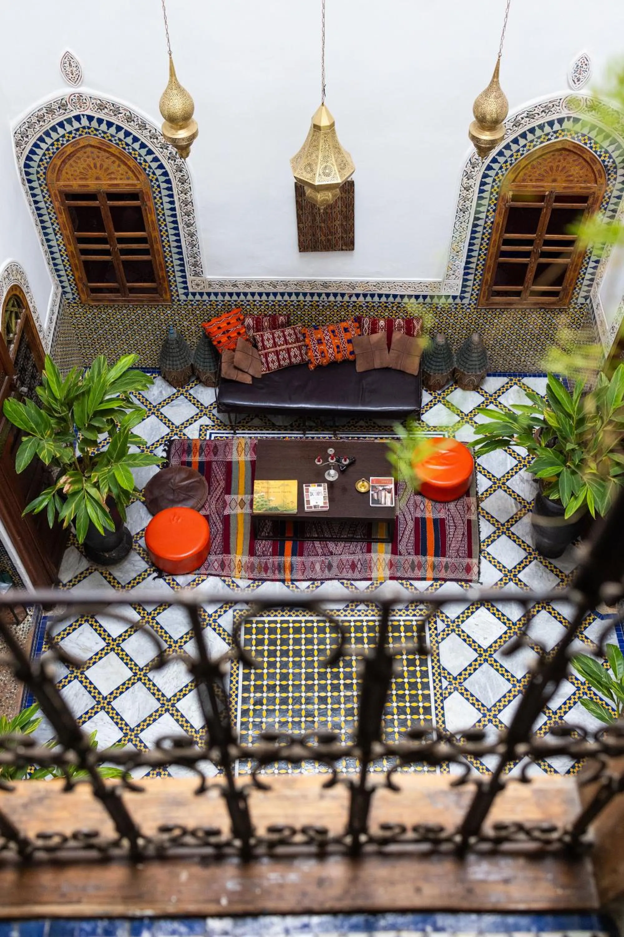 Decorative detail in Riad 9 Fez