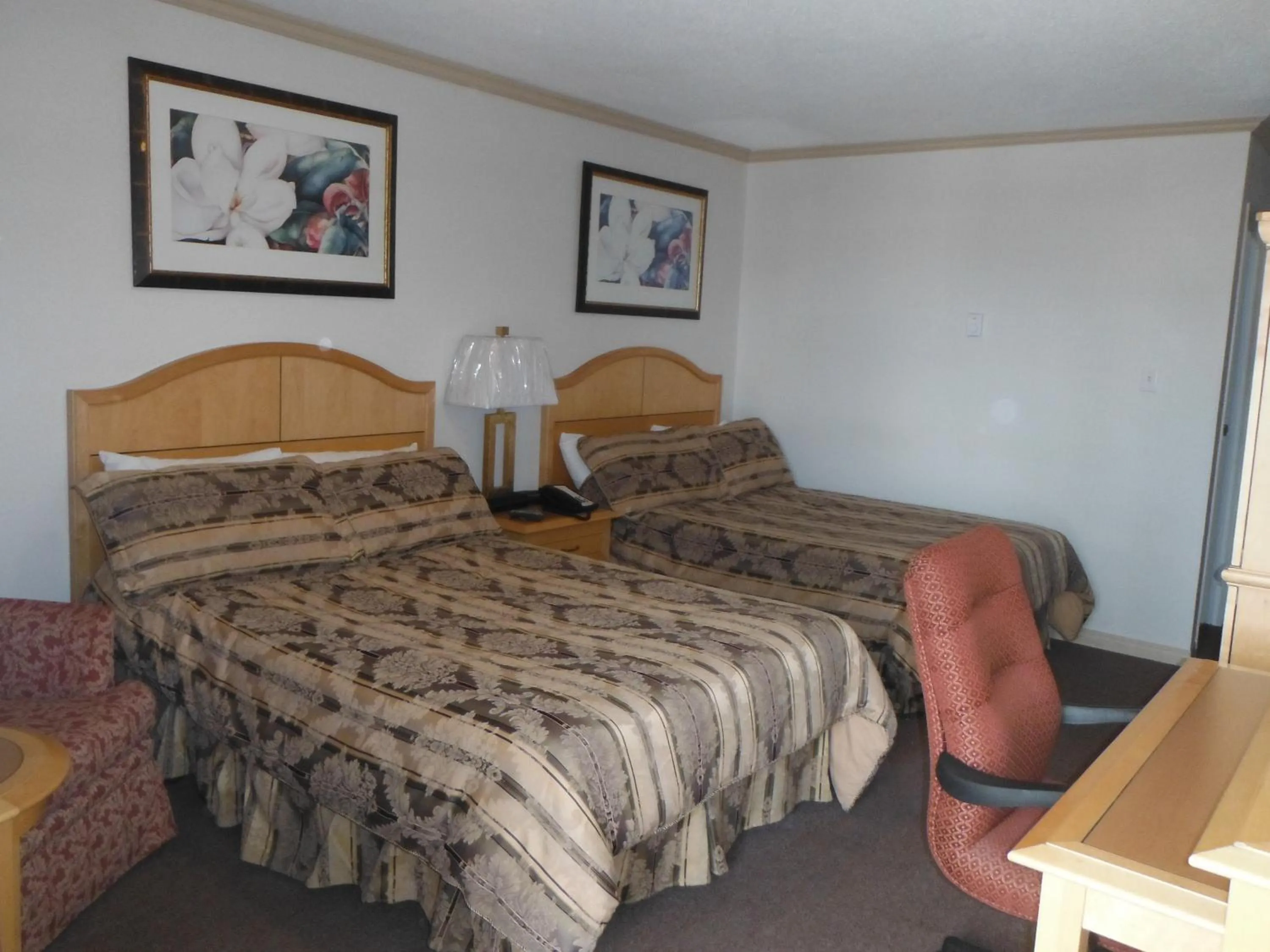 Bed in Tumbler Ridge Inn