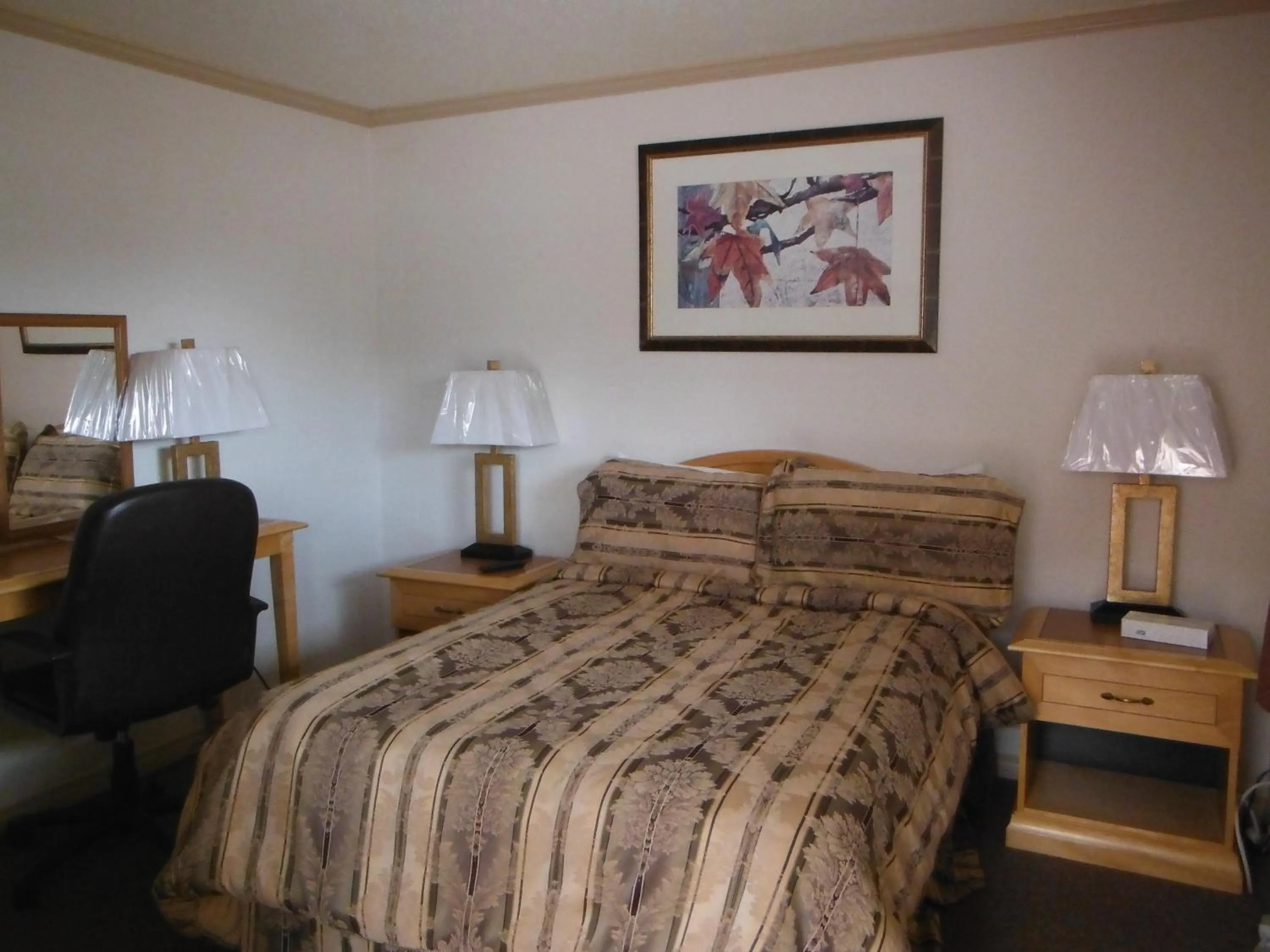 Bed in Tumbler Ridge Inn