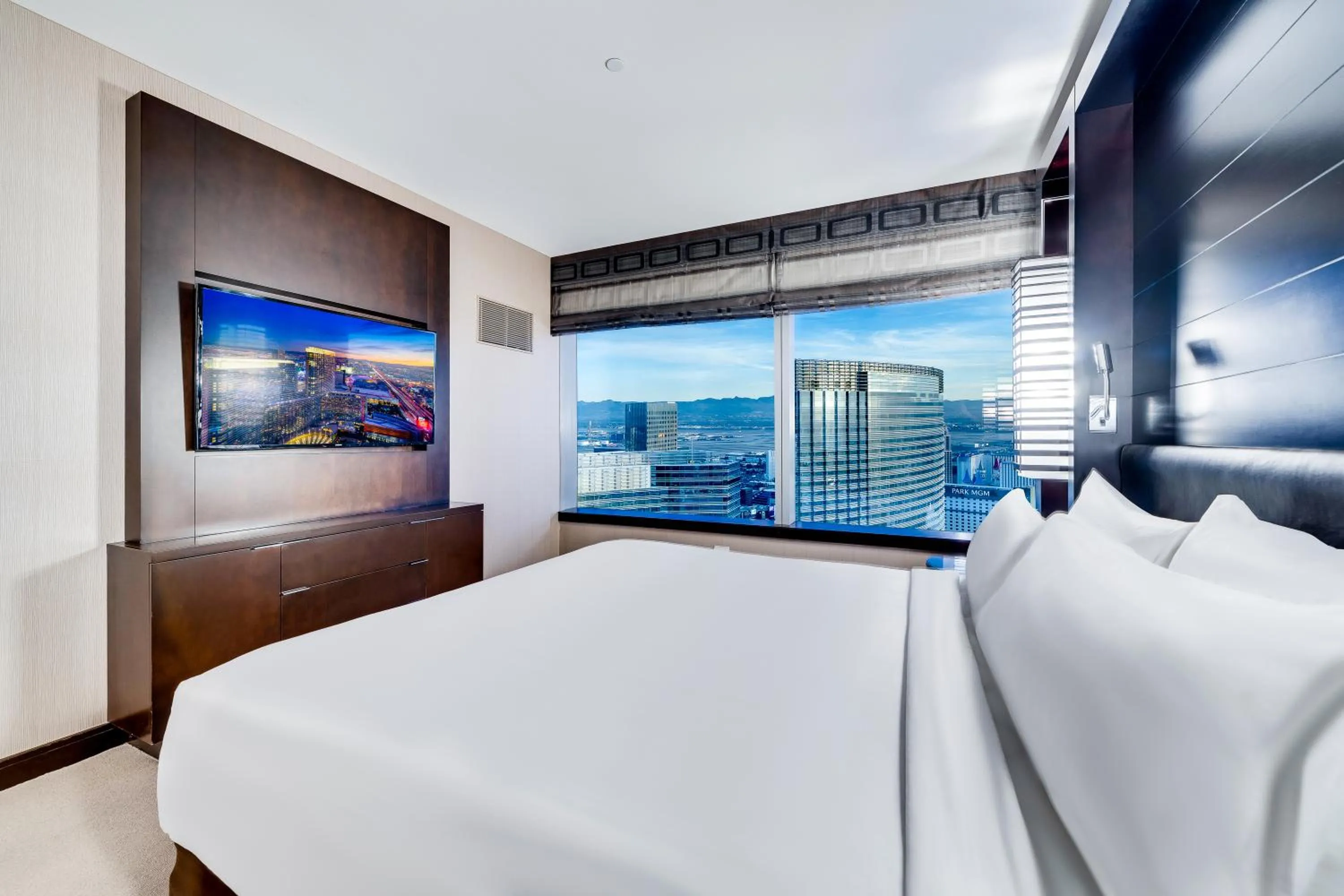 Bed in Jet Luxury at The Vdara