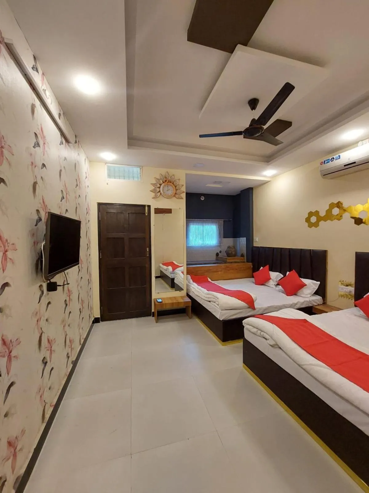 Bed in Parvati home stay