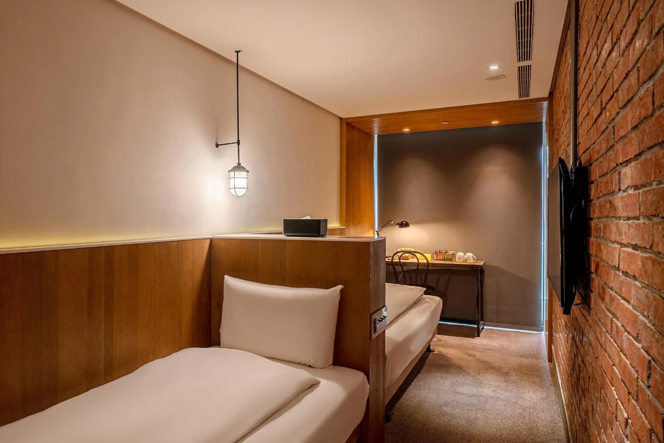 Bed in CHECK inn Taipei Songjiang