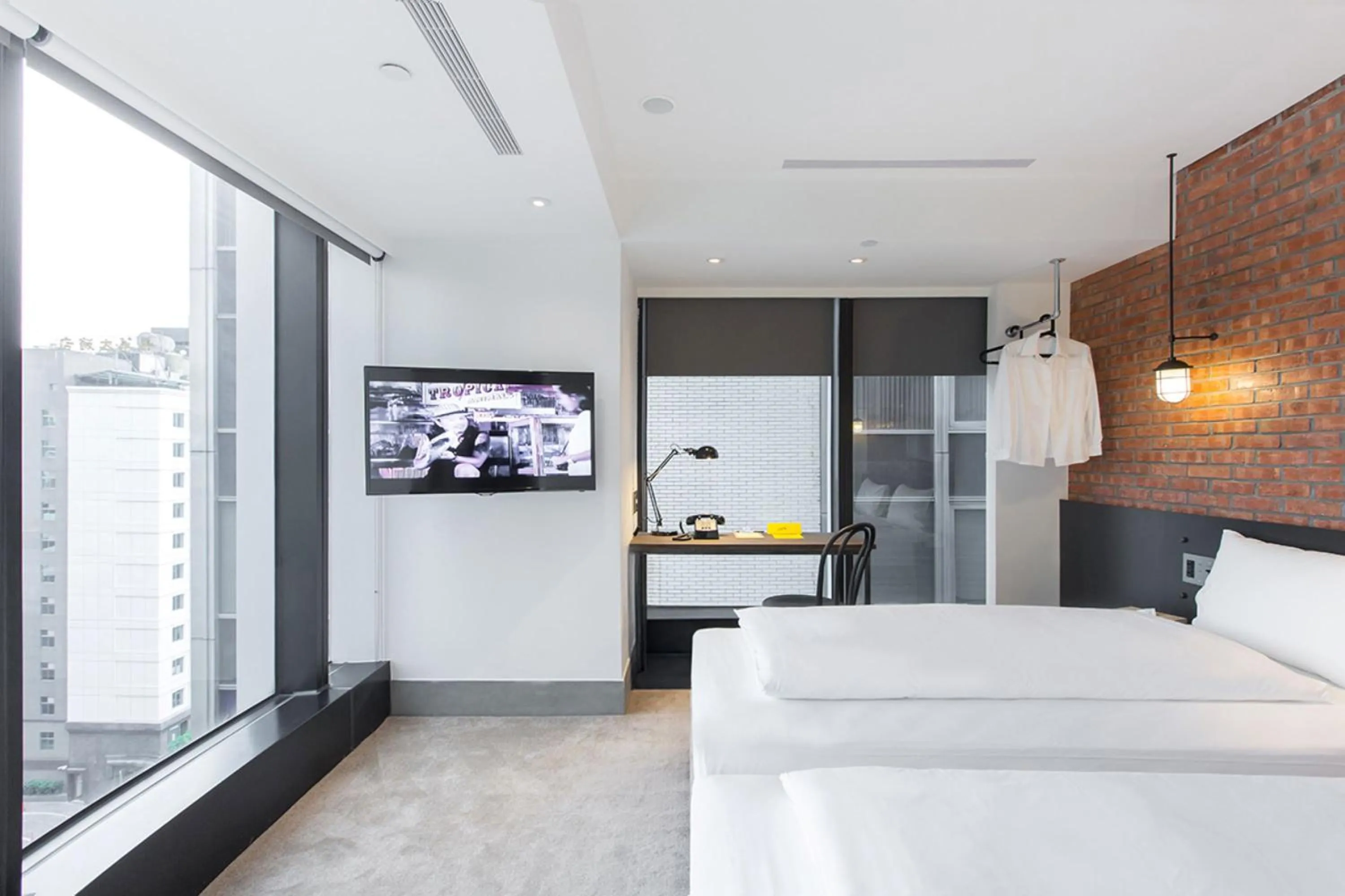 Bed in CHECK inn Taipei Songjiang