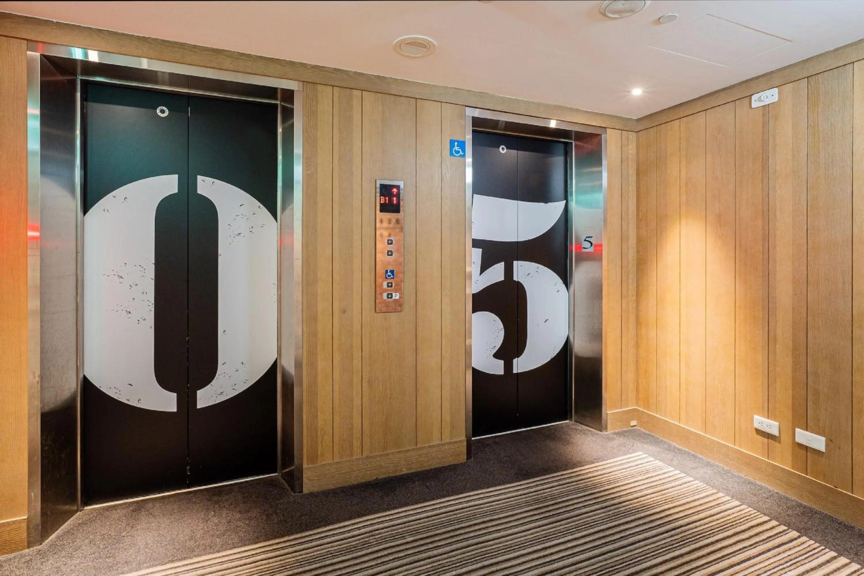 elevator in CHECK inn Taipei Songjiang