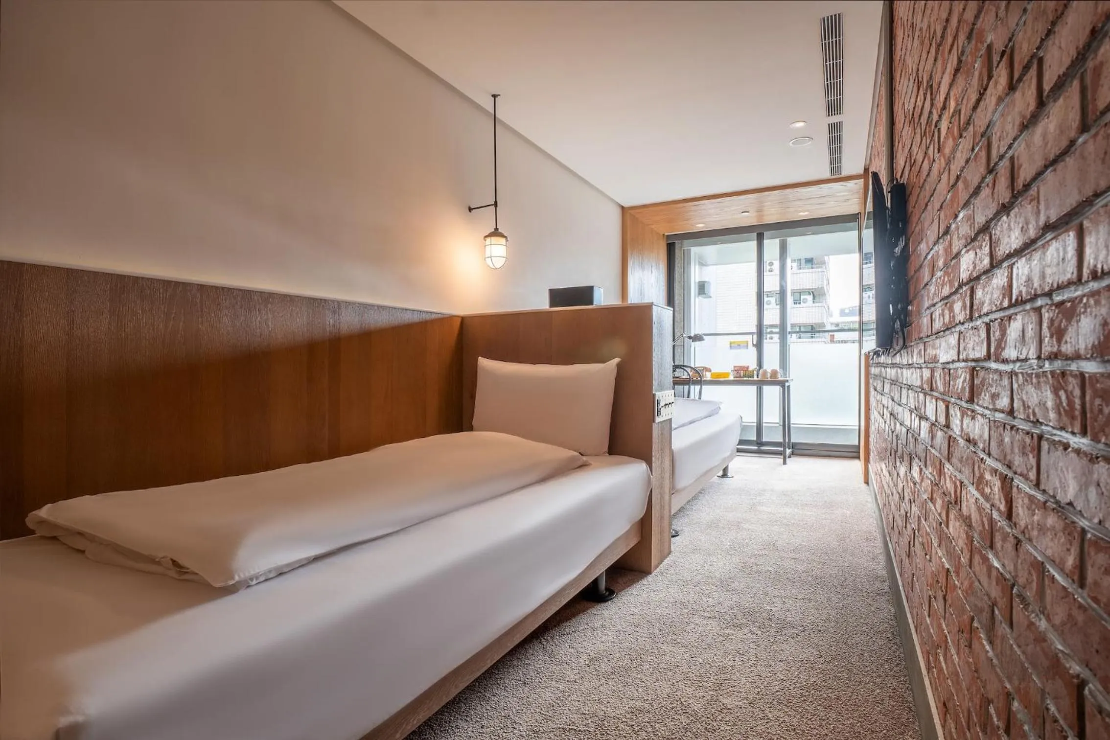 Bed in CHECK inn Taipei Songjiang