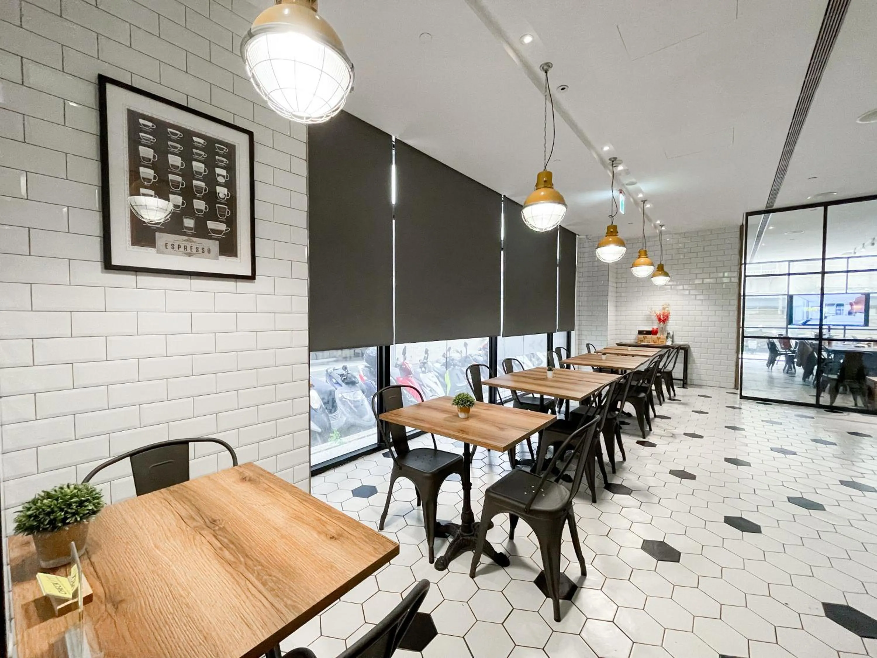 Seating area in CHECK inn Taipei Songjiang