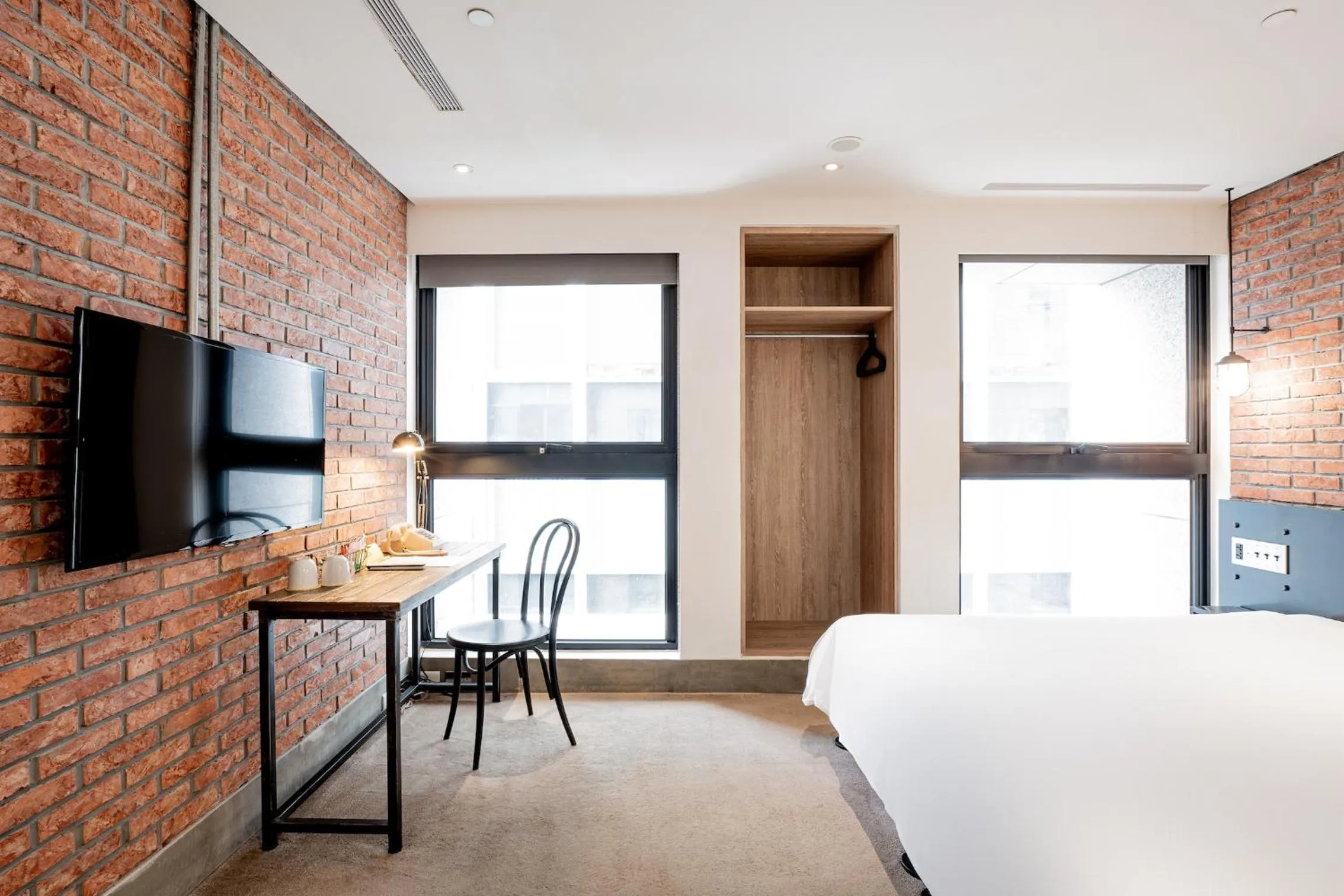 Bed in CHECK inn Taipei Songjiang