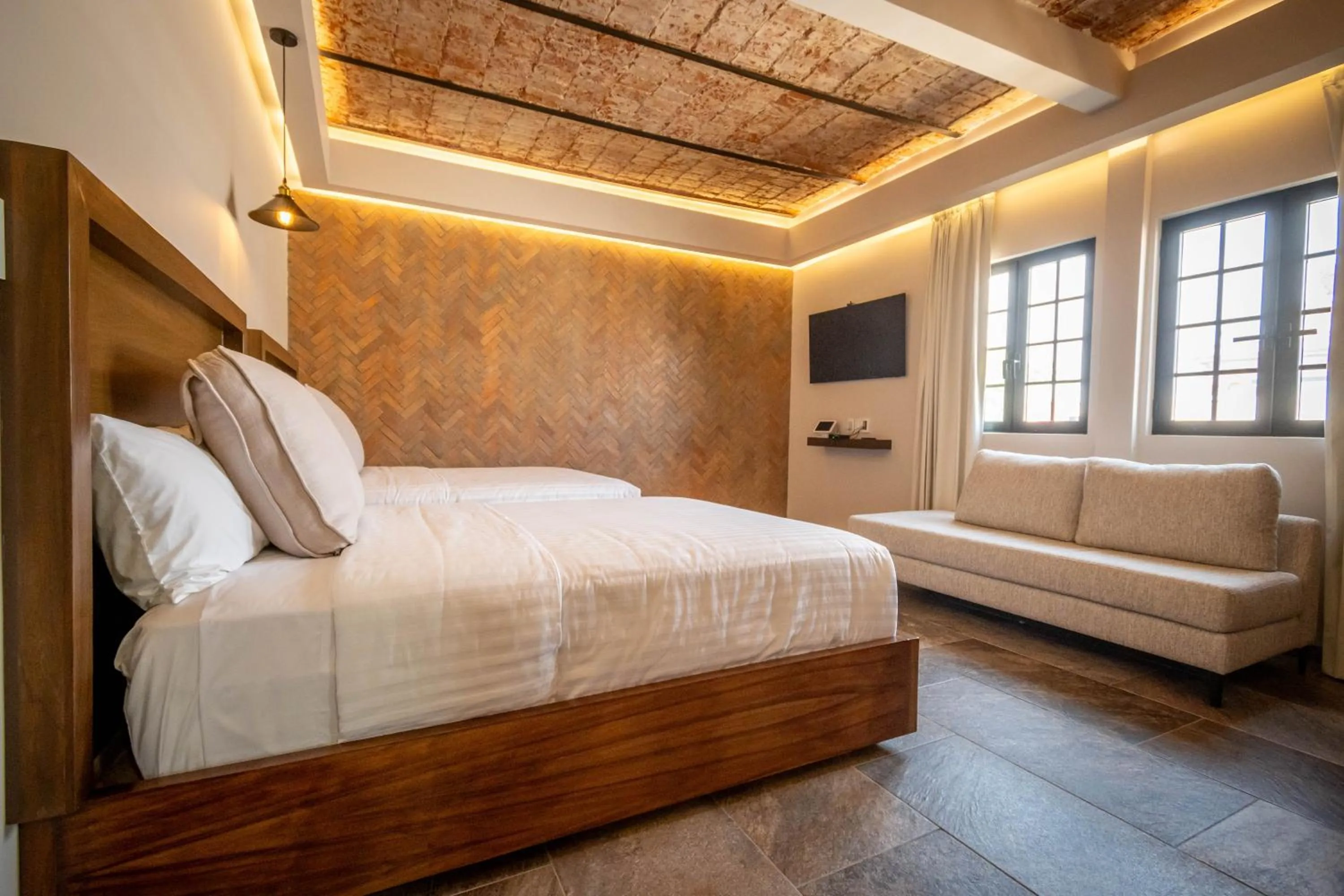 View (from property/room), Bed in Hotel Boutique Divino Sol