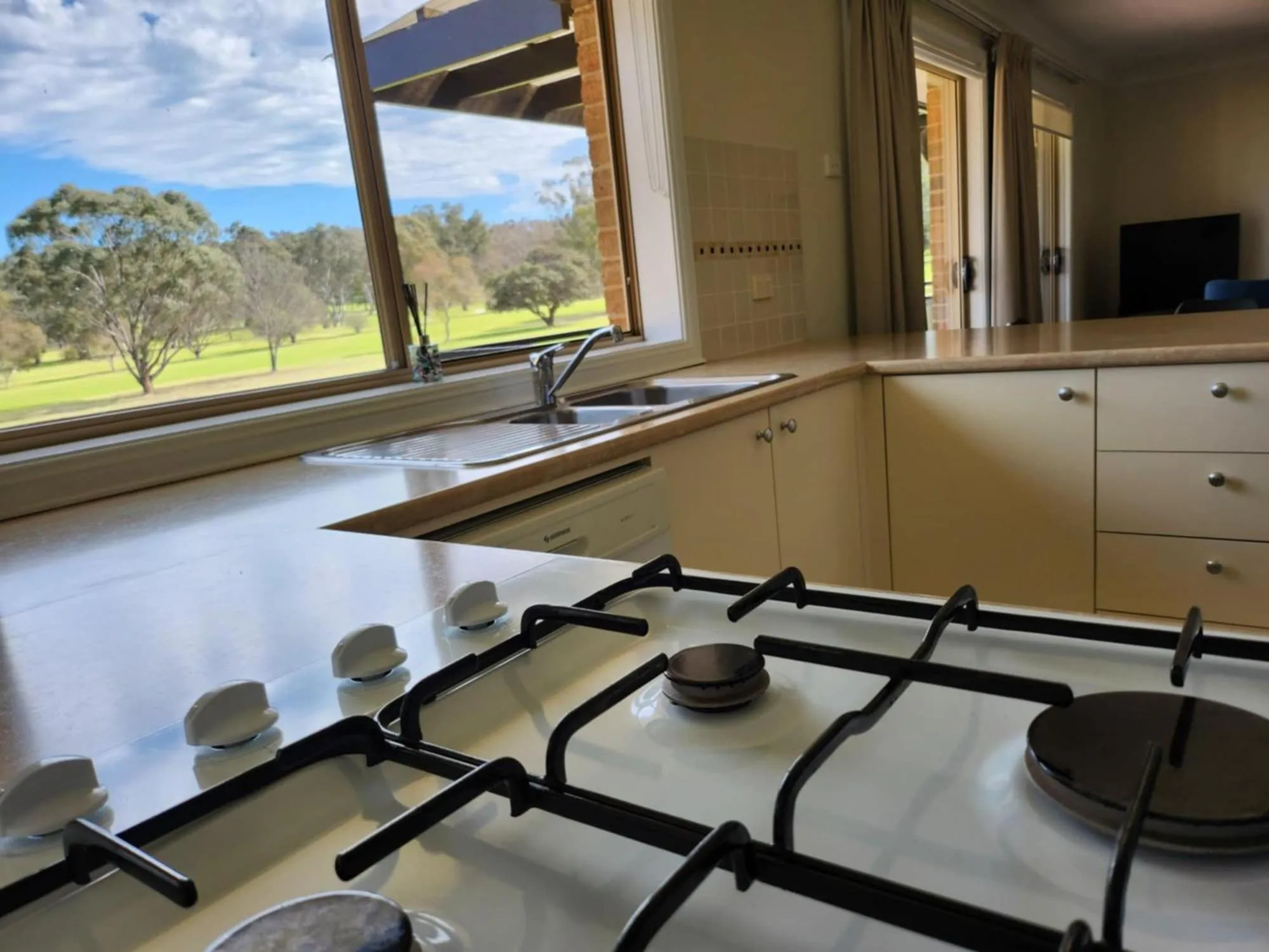Kitchen or kitchenette in Cootamundra Heritage Motel & Apartments