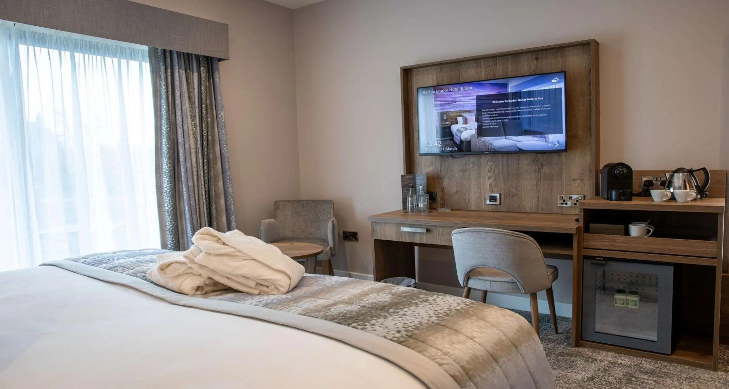 Bedroom, Bed in Barton Manor Hotel & Spa; BW Signature Collection