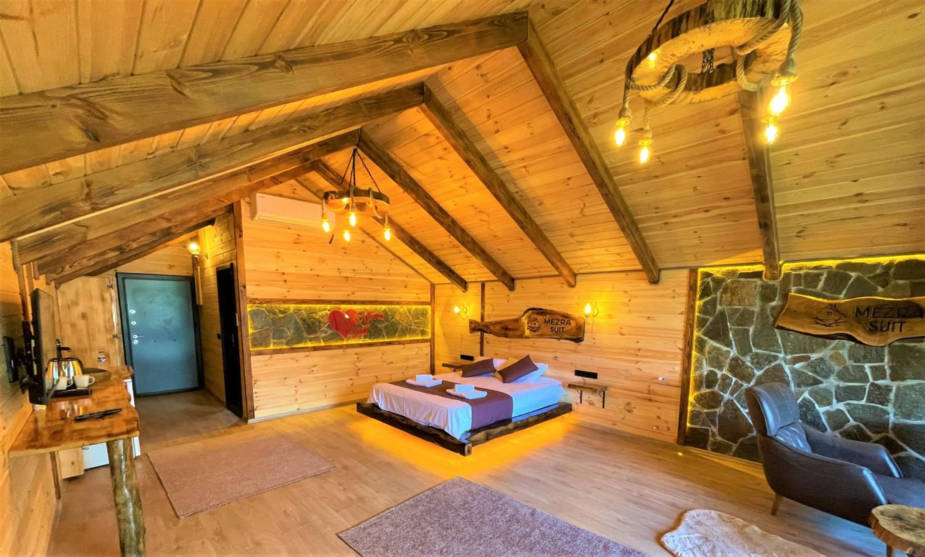 Bed in Mezrasuit Bungalov