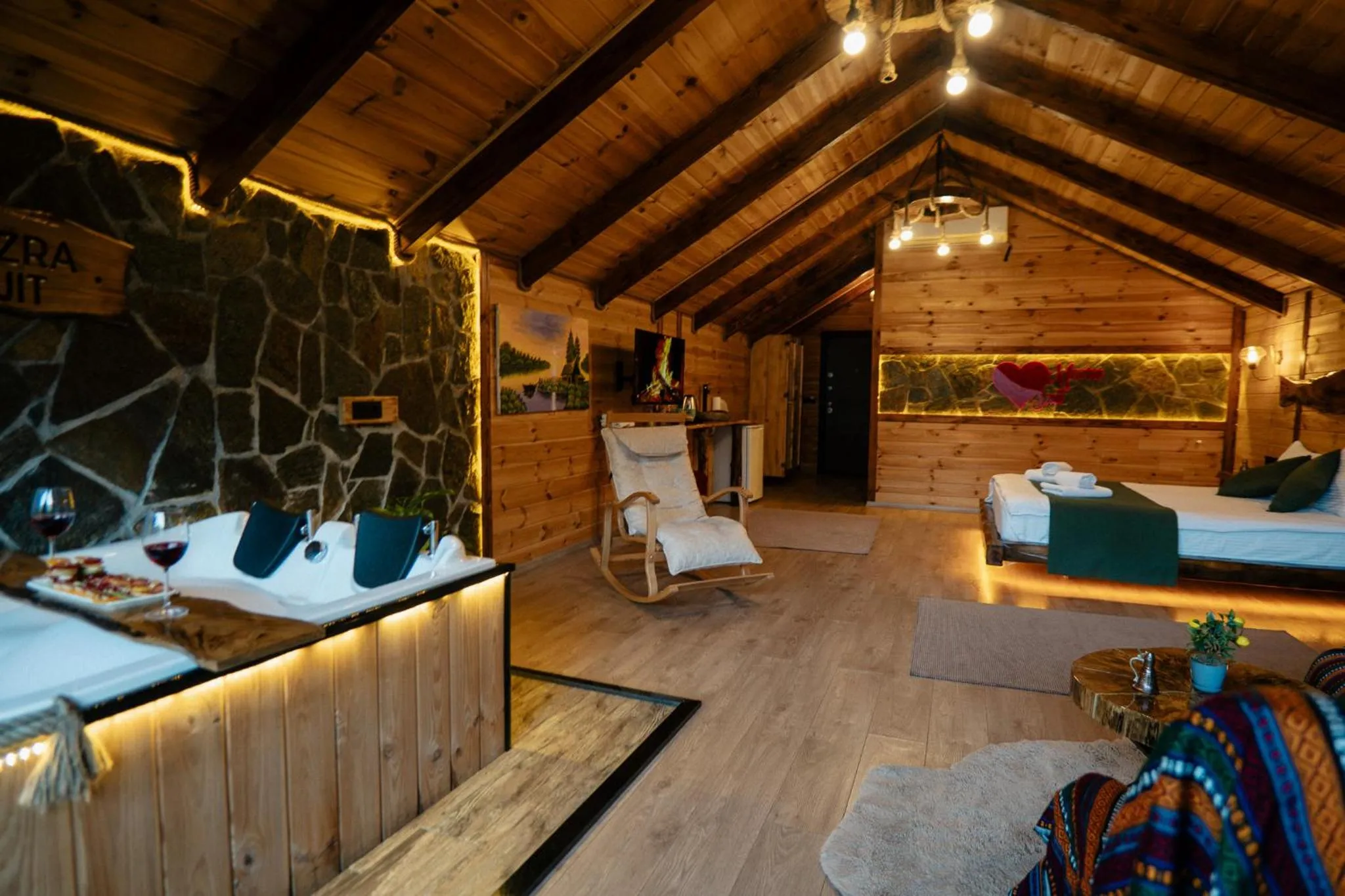 Bed in Mezrasuit Bungalov