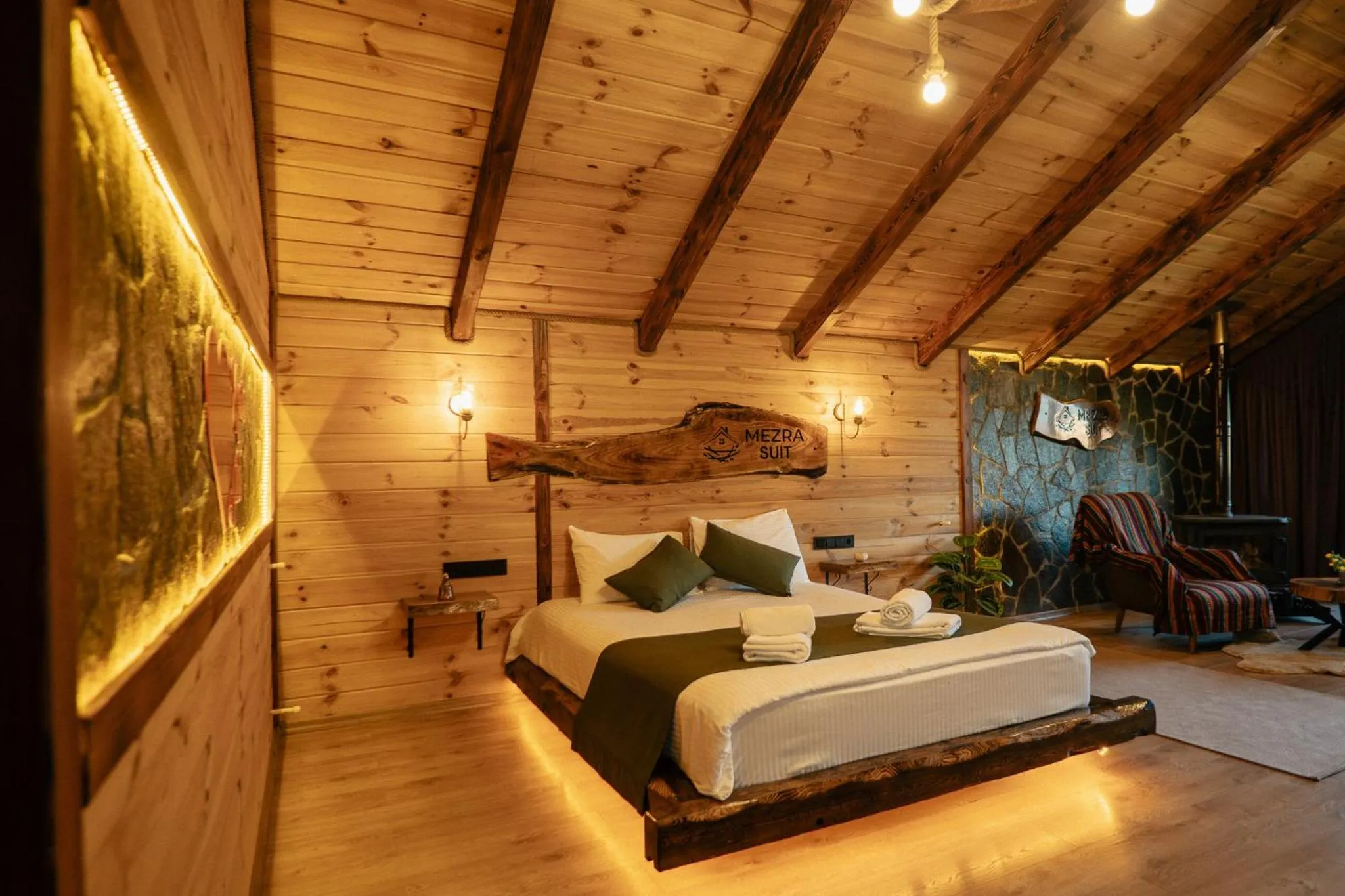 Bed in Mezrasuit Bungalov