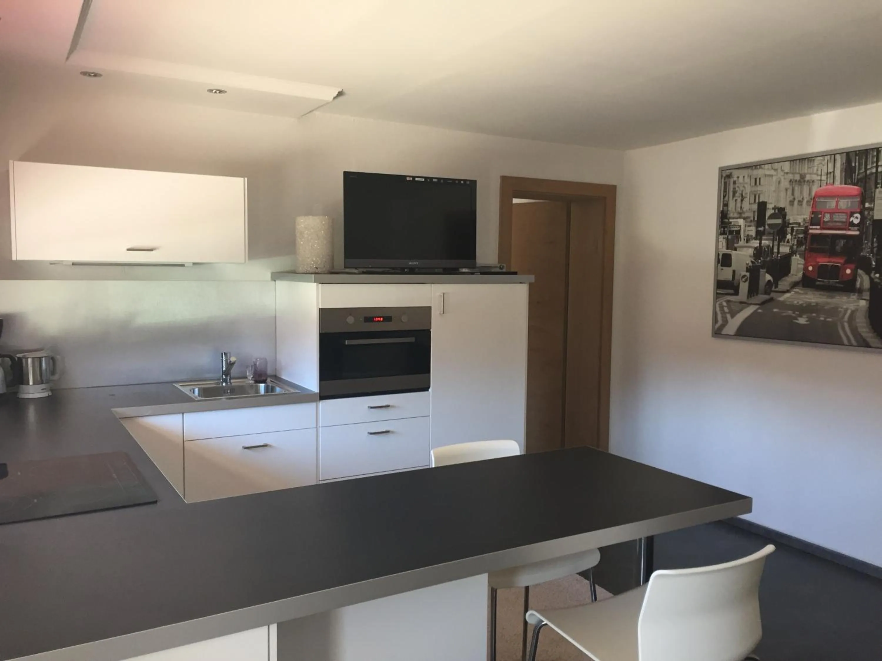 Kitchen or kitchenette in Hauser's Ferienwohnungen