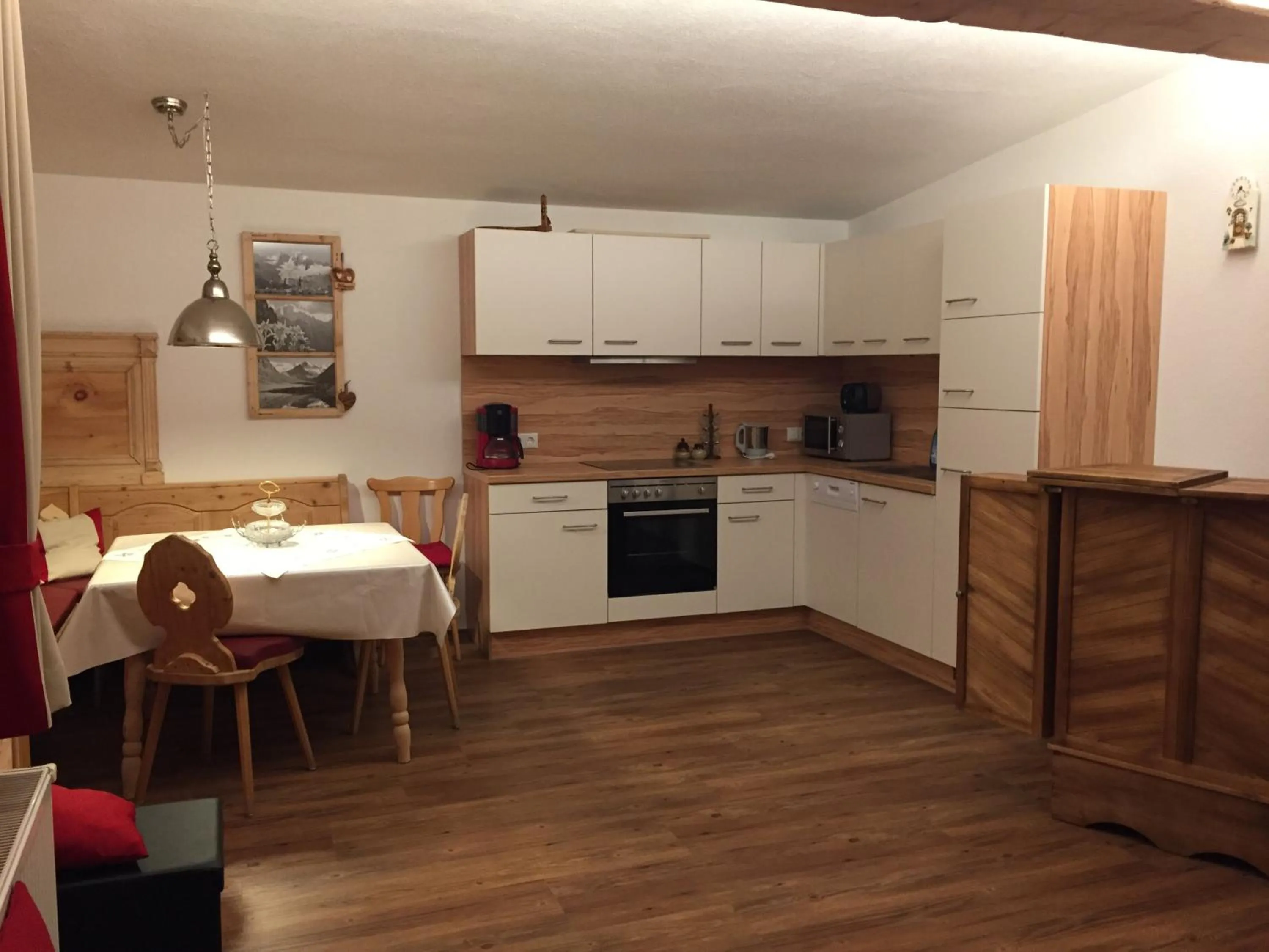 Kitchen or kitchenette in Hauser's Ferienwohnungen