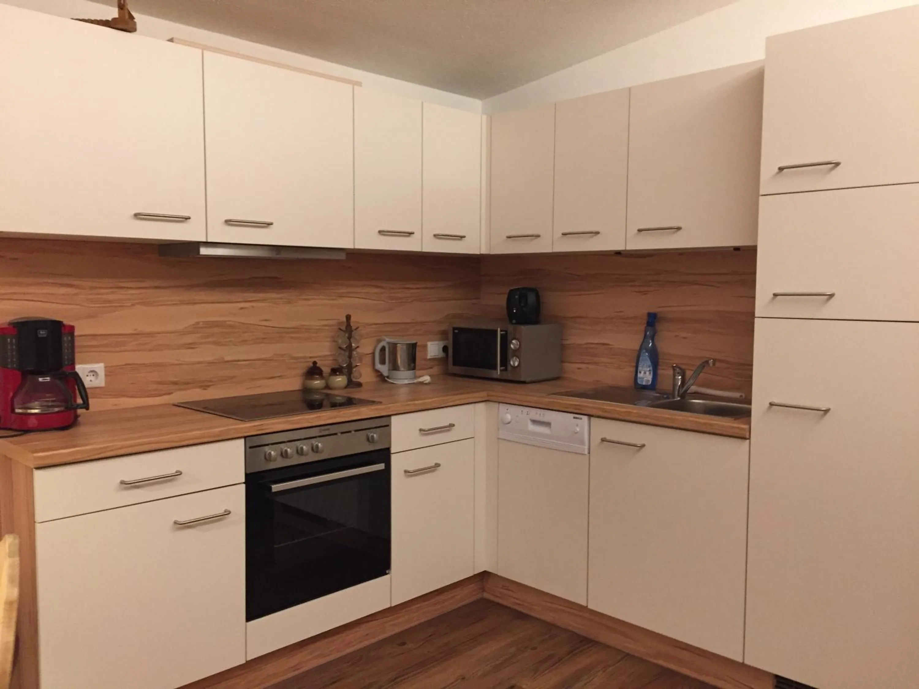 Kitchen or kitchenette in Hauser's Ferienwohnungen