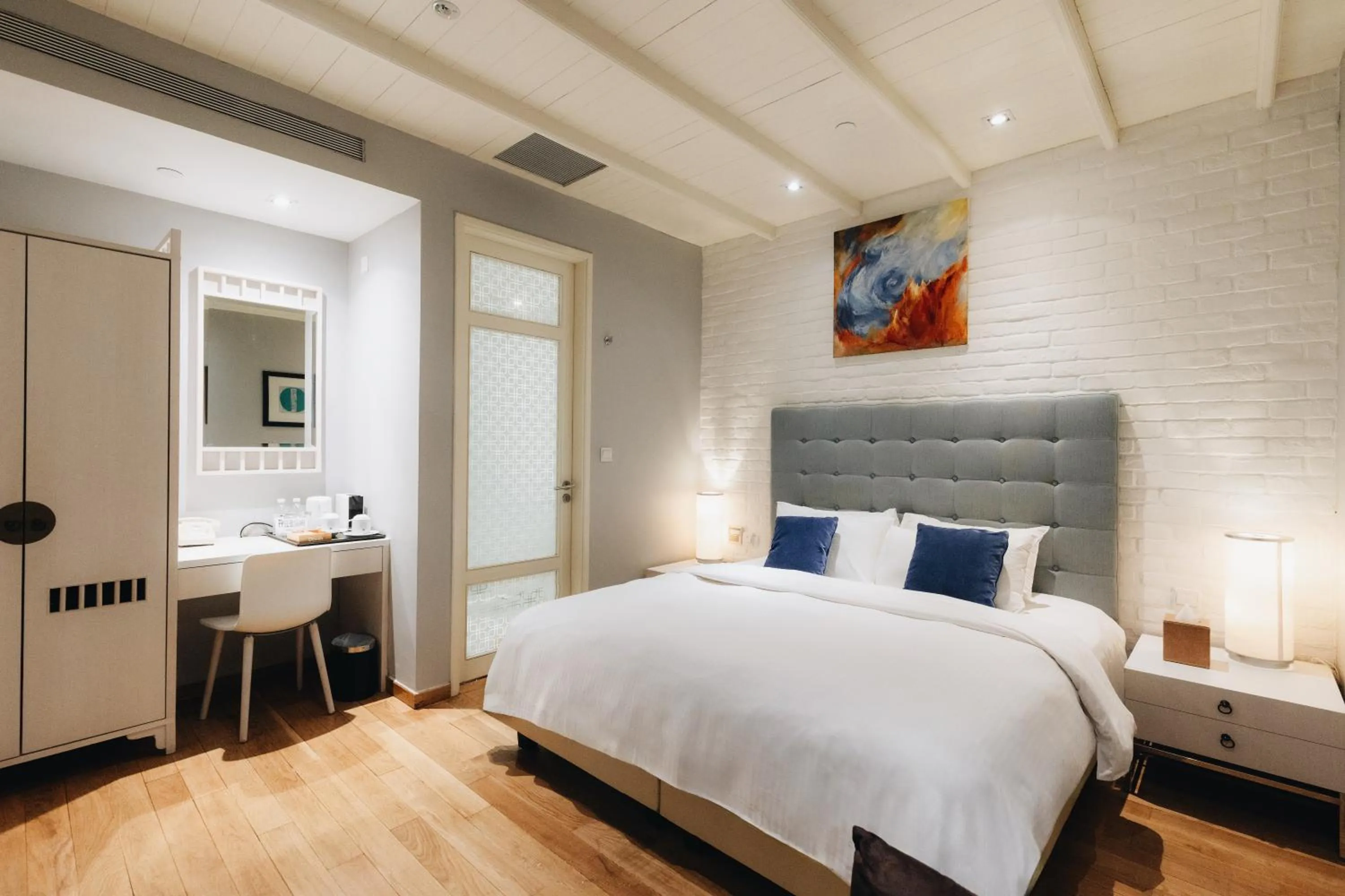 Bed in Hotel NuVe Heritage