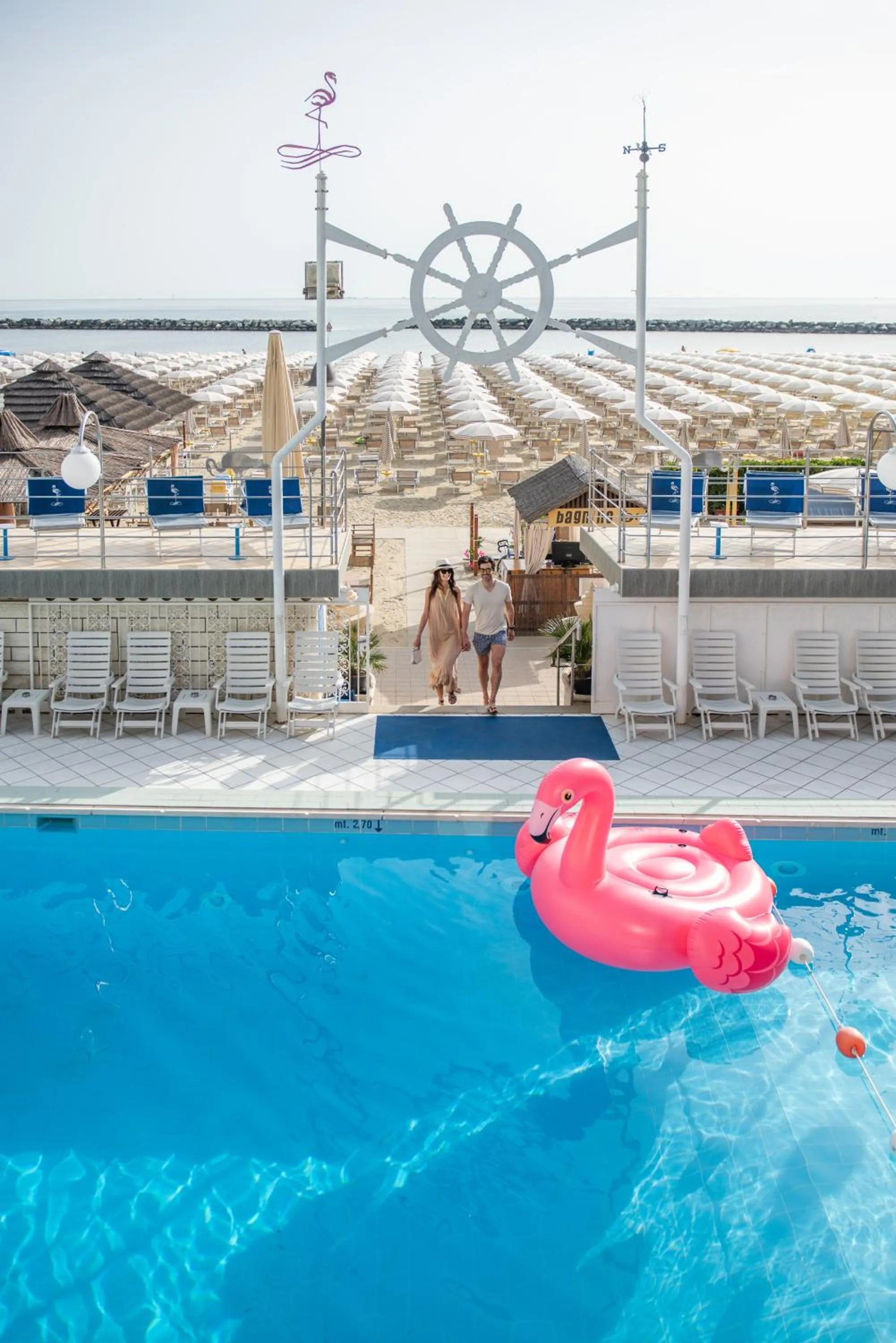 Pool view in Hotel Flamingo