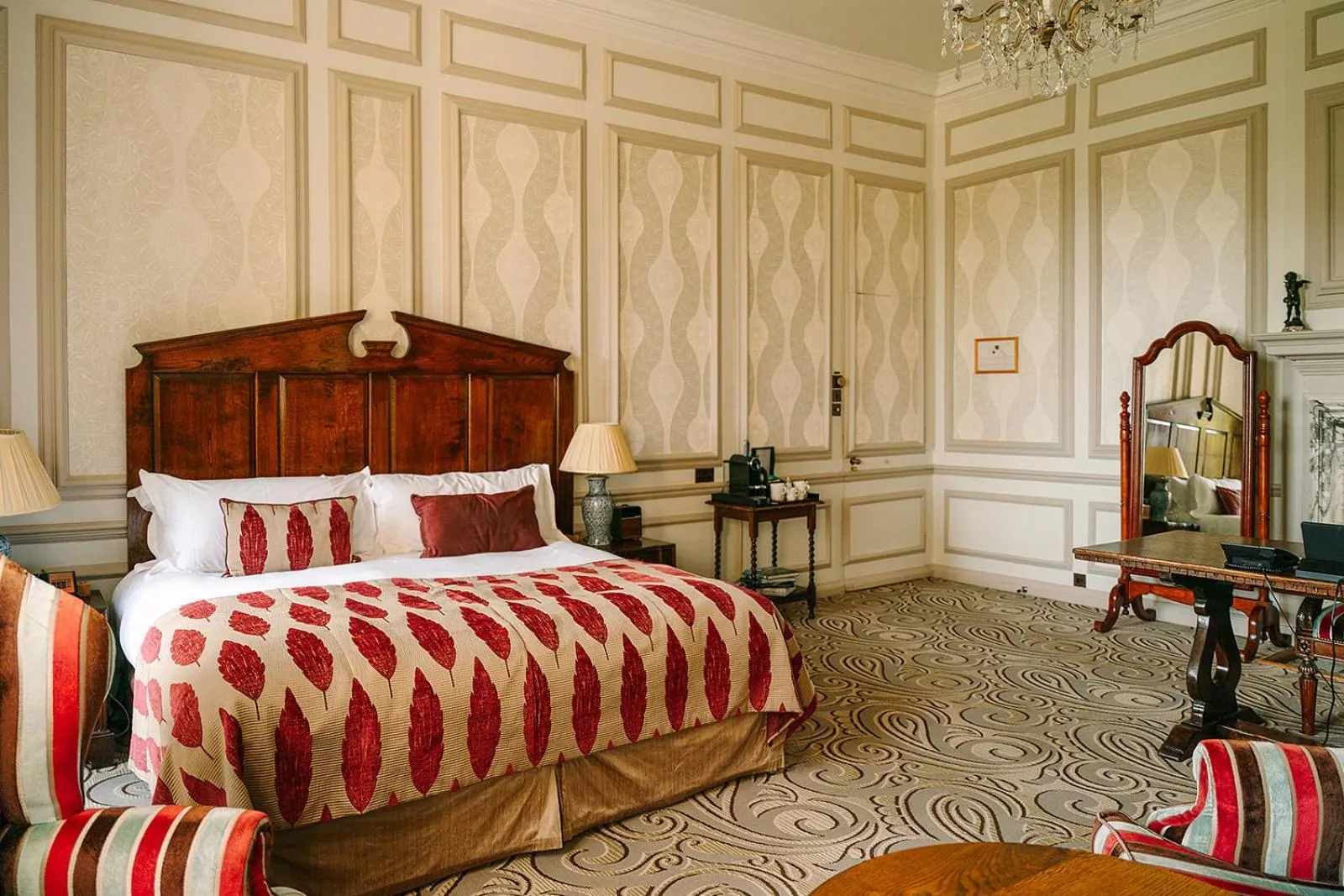 View (from property/room), Bed in Lainston House