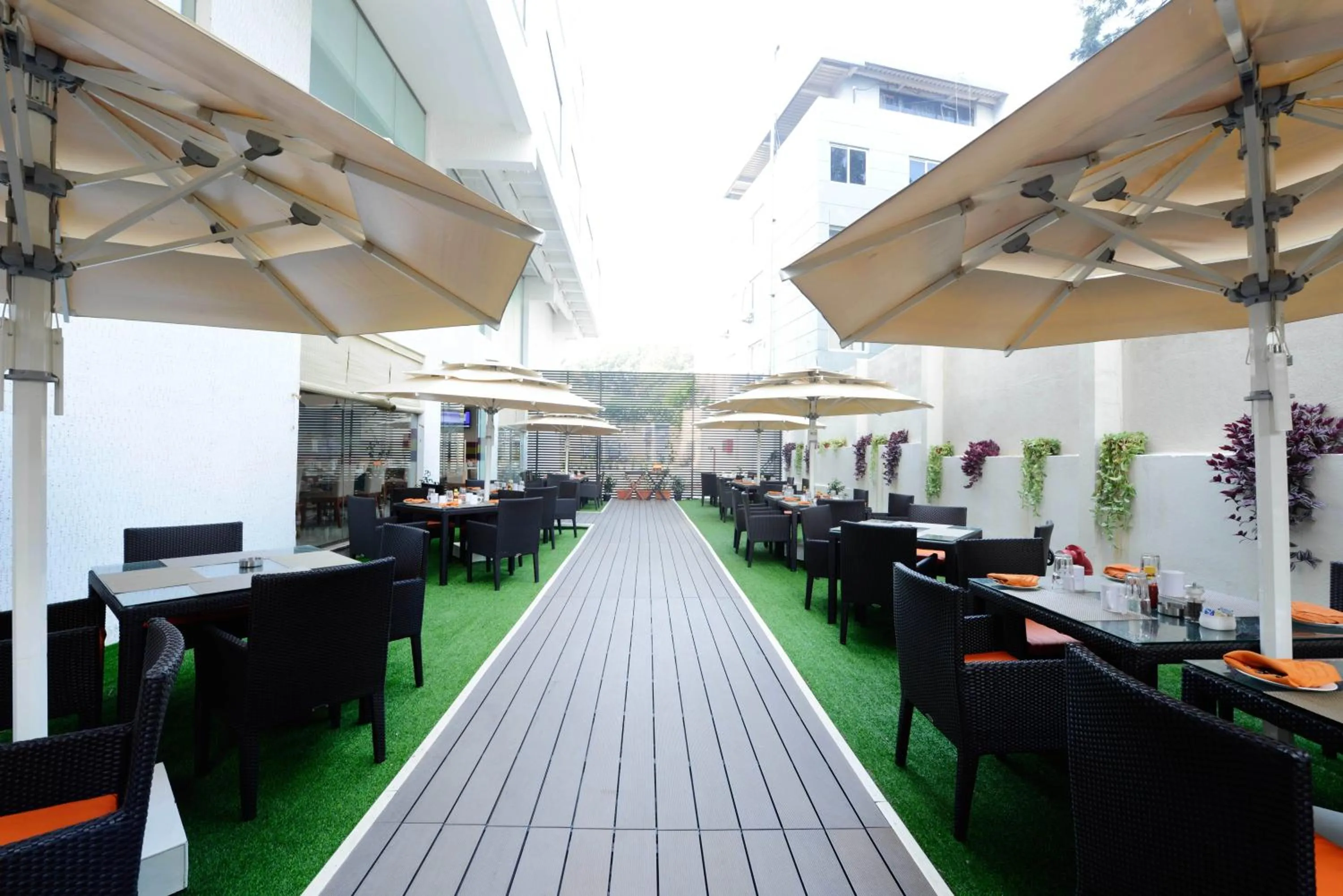 Patio in The Cunningham Hotel Bangalore