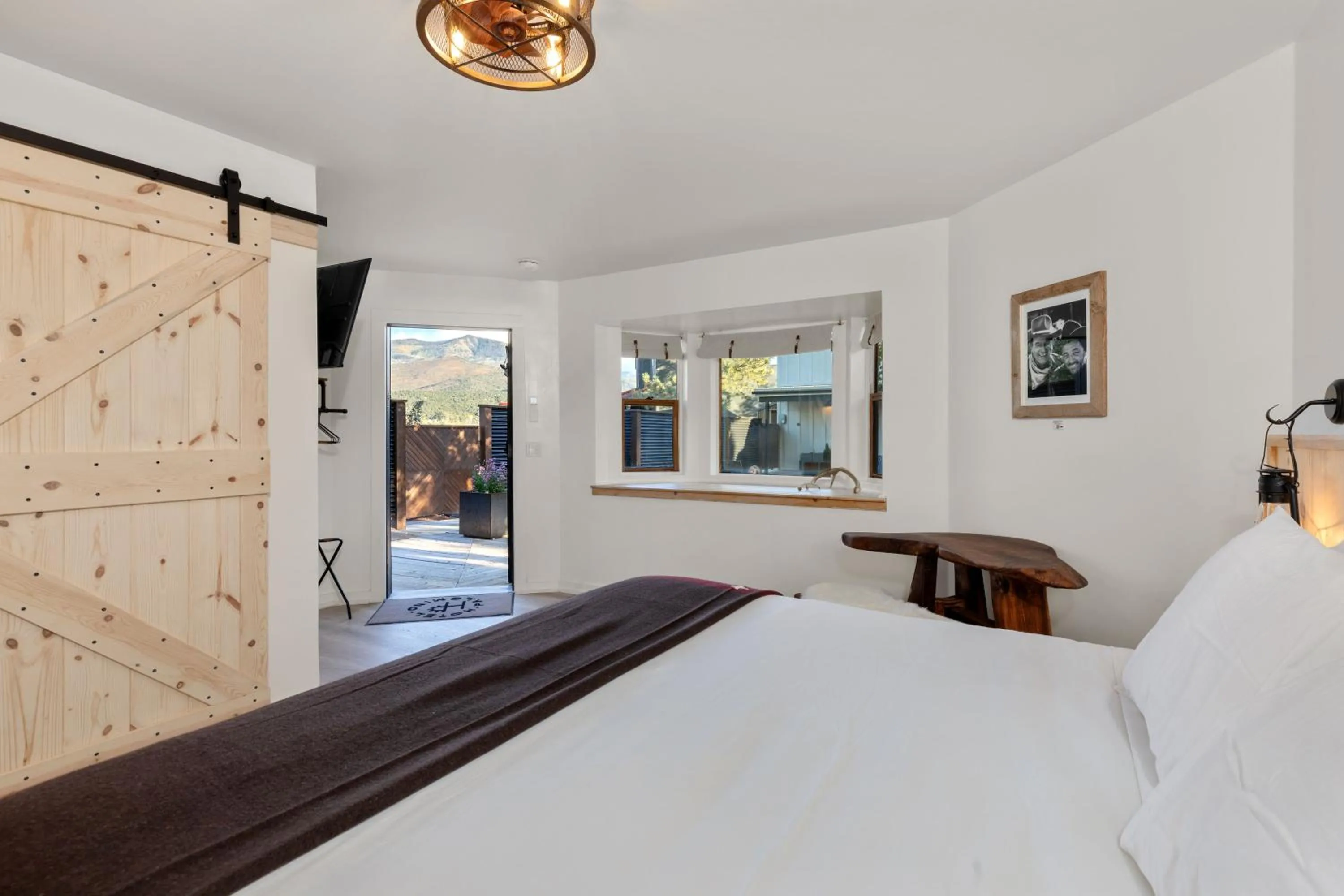 Bed in Hotel Palomino