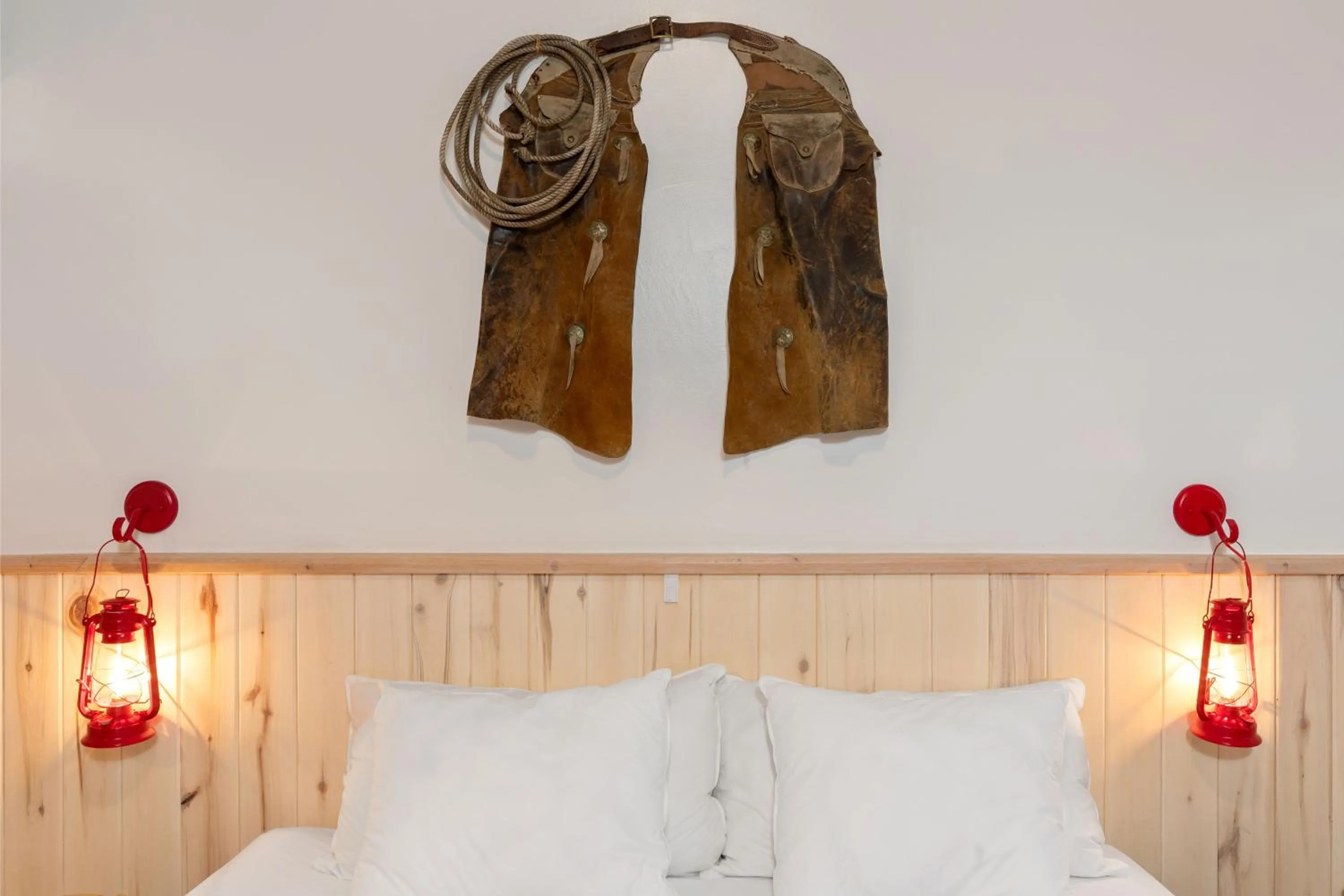 Bed in Hotel Palomino