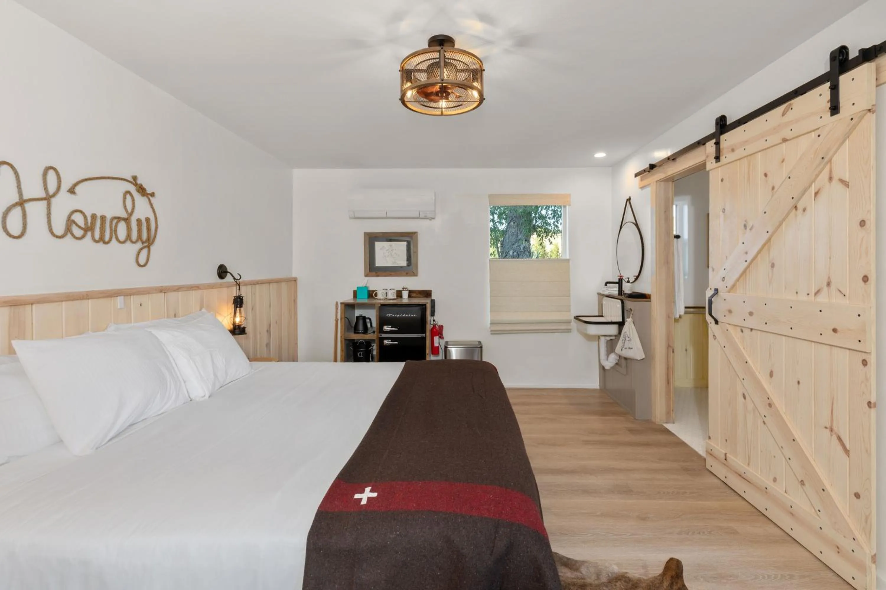 Bed in Hotel Palomino