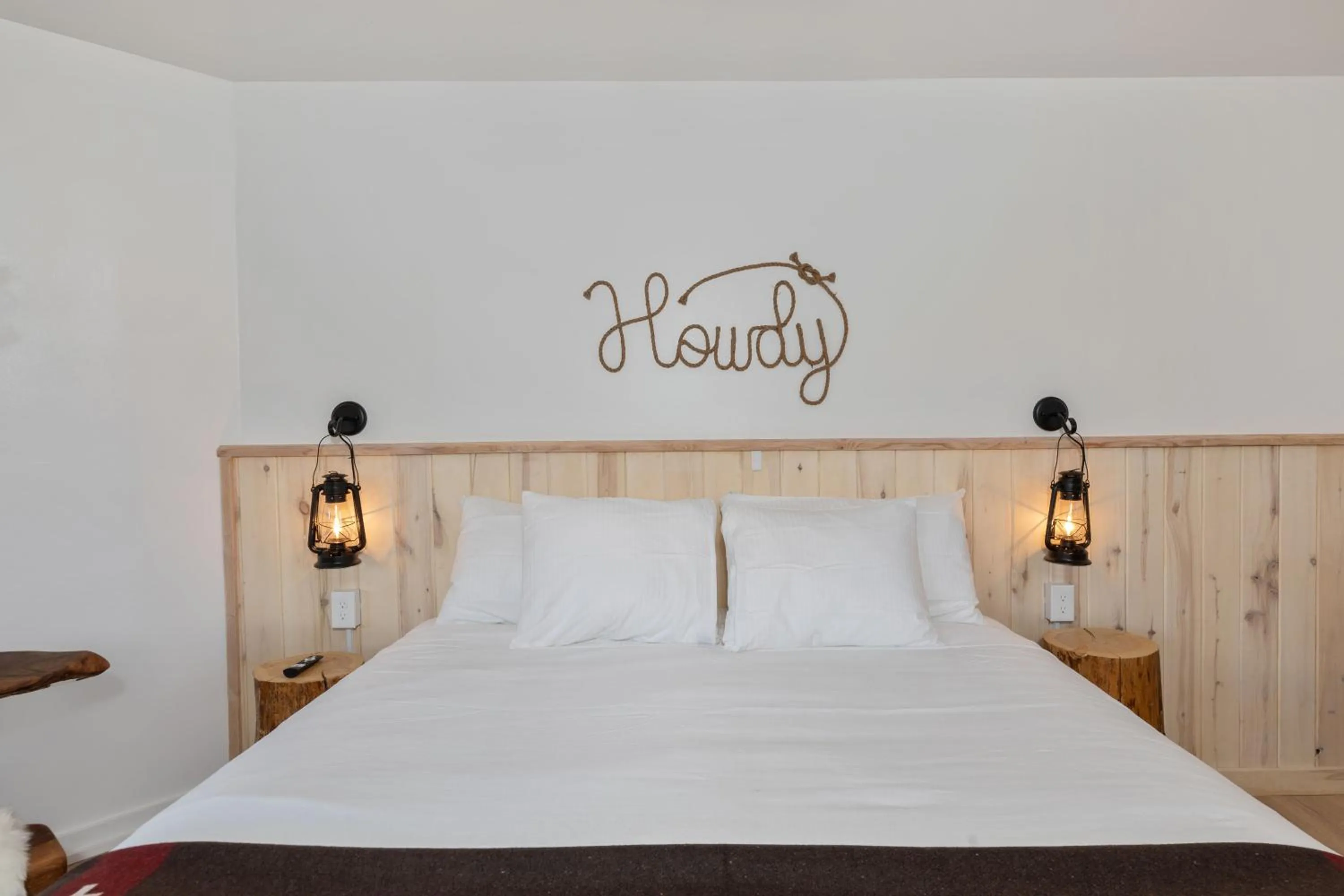 Bed in Hotel Palomino